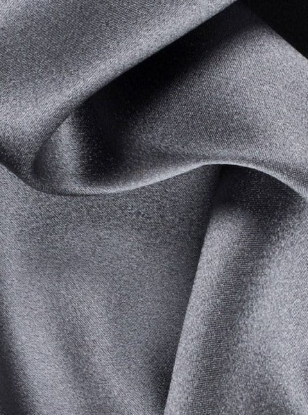 Shop now Dark Silver Silky Stretch Satin by Yard- Kiki Textiles –  KikiTextiles