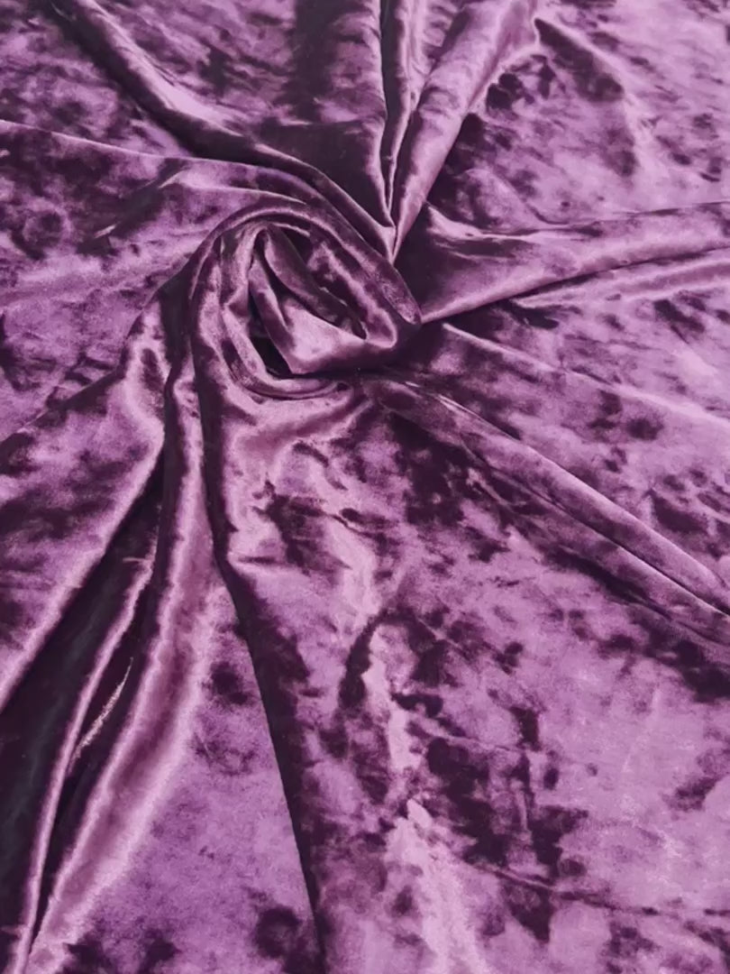 Plum Stretched Crushed Velvet, maroon Stretched Crushed Velvet, burgundy Stretched Crushed Velvet, Crushed Velvet, stretched velvet, velvet for woman, velvet for bride, velvet for party wear dresses, velvet on discount, velvet on sale, buy velvet online