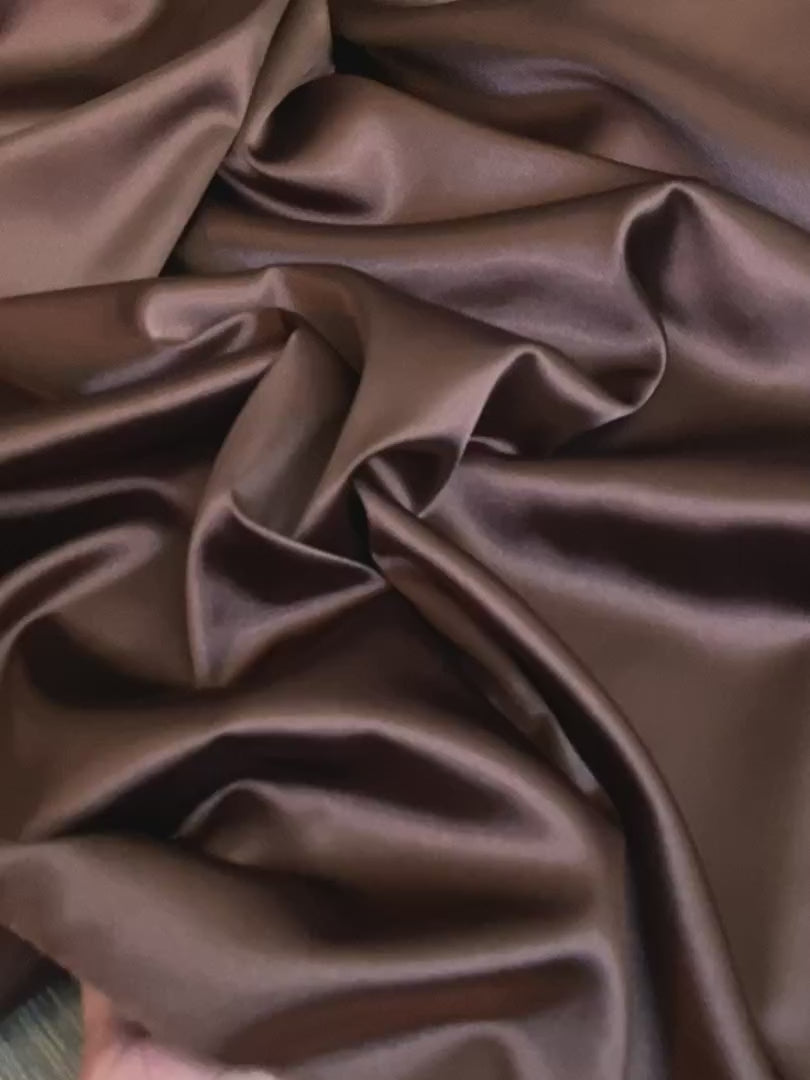 Silk cloth with chocolate color Stock Photo by ©roseburn3djob 42118449