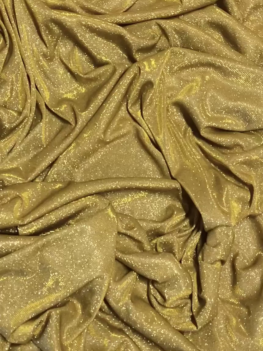 Gold Stretch Metallic Lurex