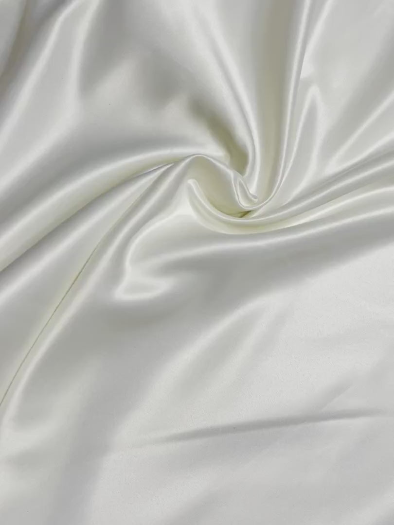 Ivory Heavy Satin