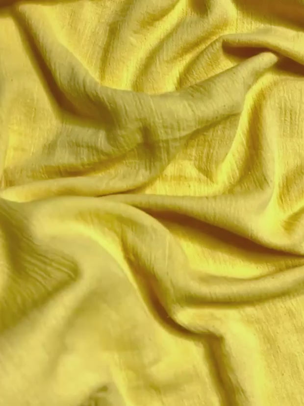 yellow Cotton Gauze, cotton gauze fabric, lemon gauze fabric, light yellow gauze, cotton for woman, double gauze cheap, coton gauze for bride, cotton gauze in low price