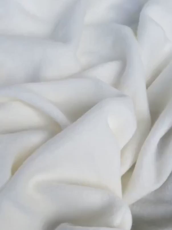 White Plush Knit Fabric, off White Plush Knit Fabric, bright White Plush Knit Fabric, milky White Plush Knit Fabric, Knit Fabric for woman in white, Knit Fabric for blanket, Knit Fabric for scarfs, Knit Fabric for cozy dresses, Knit Fabric on discount, Knit Fabric on sale