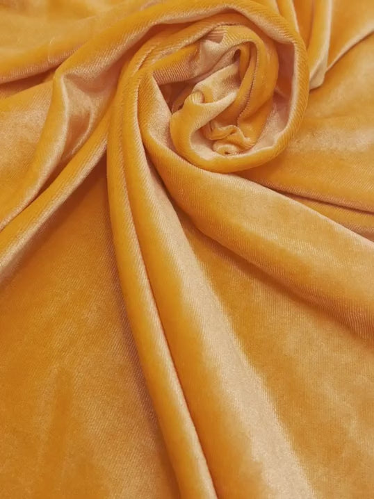 Orange Stretch Velvet