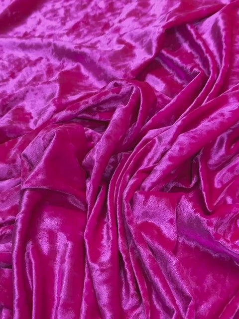 Purple Crushed Velvet Fabric by the Yard, Purple Stretch Fabric for  Dresses, Scrunchies, Bows, Costumes, Purple Velvet Velour 