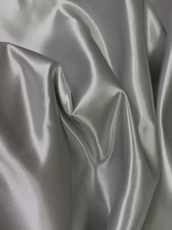 Silver Duchesse Satin