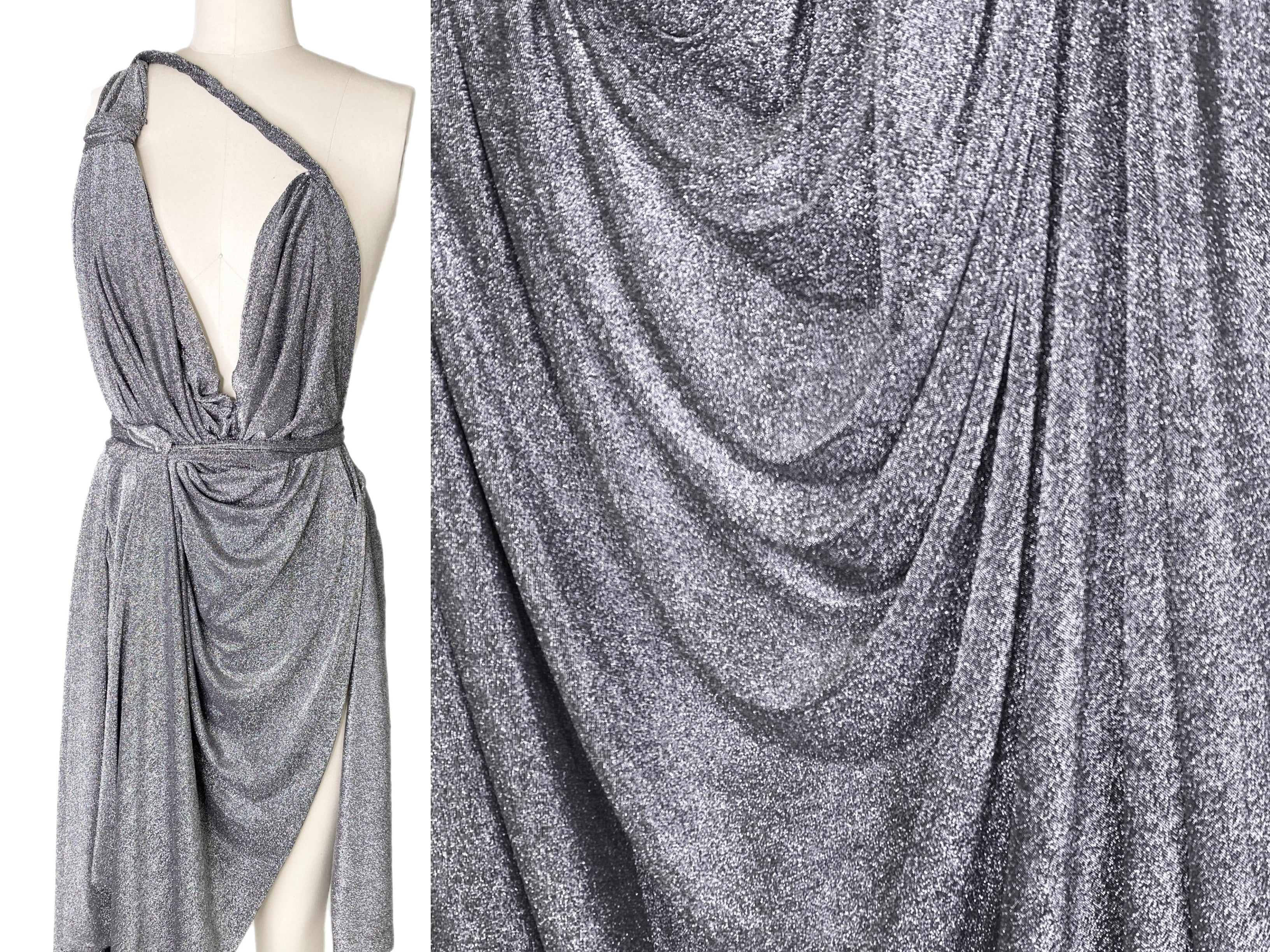 silver spandex lurex, silver spandex lurex for woman, light silver spandex lurex, party wear silver spandex lurex, shiny lurex, spandex lurex for bride, lurex on discount, lurex on sale, buy metallic lurex online, lurex for gown, silver spandex lurex