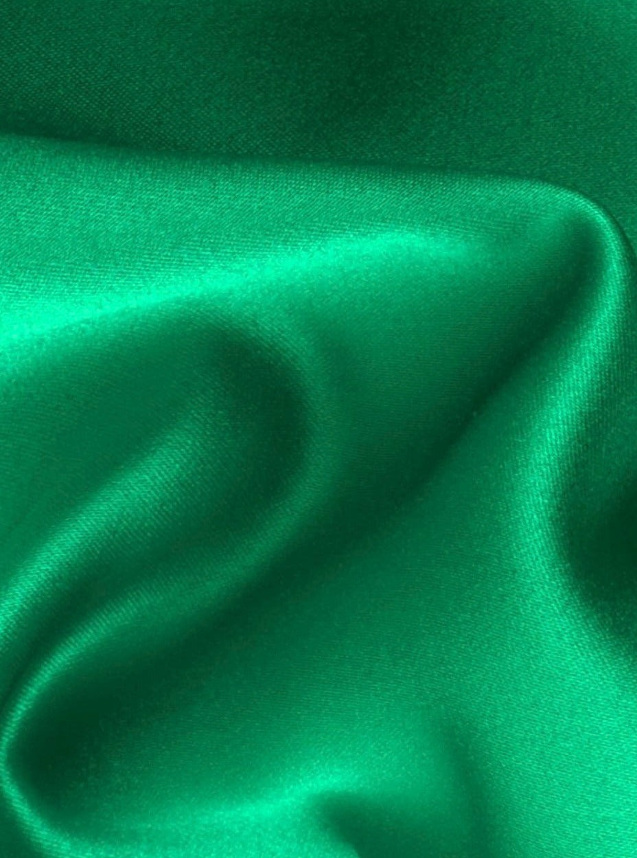 Kelly Green Satin Fabric, Silky Satin Fabric Green, Bridal Satin Medium Weight, Satin for gown, Shiny Satin, Kelly Green Silk by the yard, green satin in low price, discounted satin, light green satin, dark green satin, silky smooth satin in green, satin on sale, best quality satin fabric