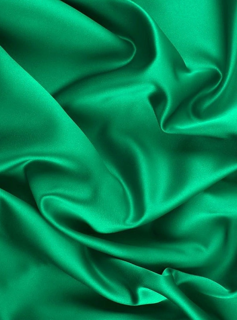 Kelly Green Satin Fabric, Silky Satin Fabric Green, Bridal Satin Medium Weight, Satin for gown, Shiny Satin, Kelly Green Silk by the yard, green satin in low price, discounted satin, light green satin, dark green satin, silky smooth satin in green, satin on sale, best quality satin fabric