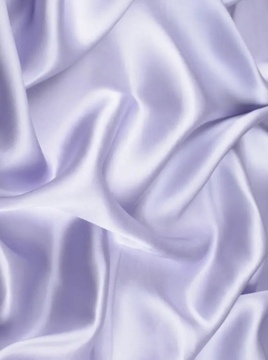 Lilac Satin Fabric, Silky Satin Fabric Lilac, Bridal Satin Medium Weight, Satin for gown, Shiny Satin, Lilac Silk by the yard, satin for woman, satin for bride, best quality satin, buy satin online, discounted satin, cheap satin, kiki textile 