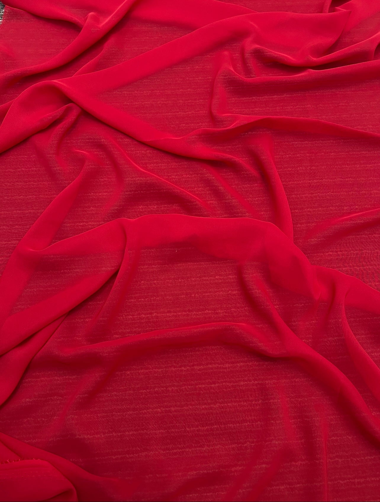 Chilli peper chiffon, dark red chiffon, light red chiffon, red chiffon, chiffon for woman, chiffon for bride, premium chiffon, chiffon in low price, chiffon for party wear, chiffon for gown
