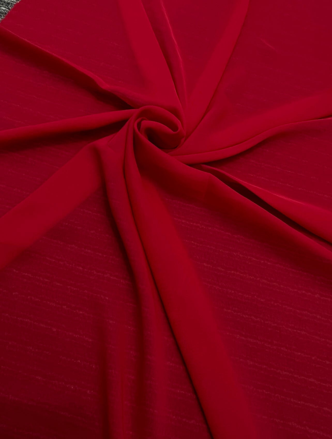 Chilli peper chiffon, dark red chiffon, light red chiffon, red chiffon, chiffon for woman, chiffon for bride, premium chiffon, chiffon in low price, chiffon for party wear, chiffon for gown