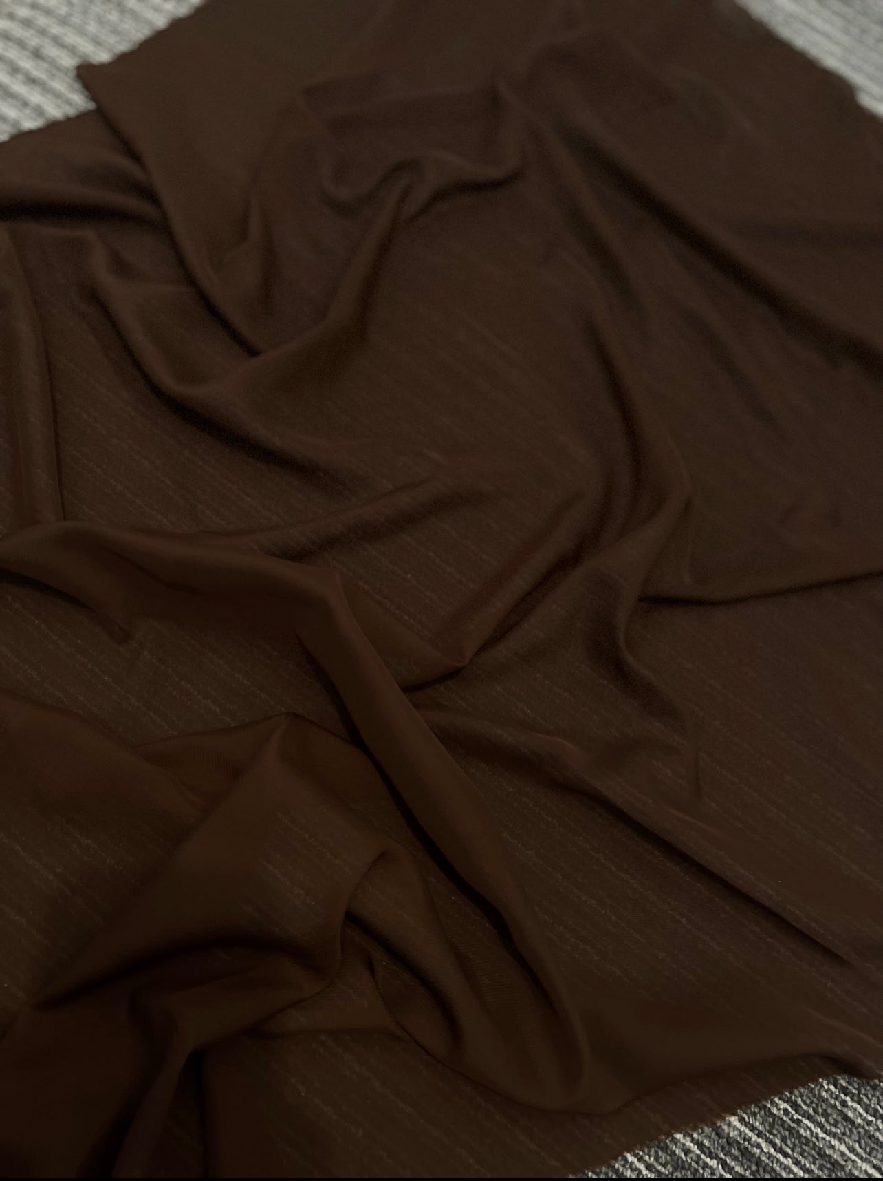 chocolate chiffon, dark chocolate chiffon, light chocolate chiffon, dark brown chiffon, chiffon for woman, chiffon for bride, premium chiffon, chiffon in low price, chiffon for party wear, chiffon for gown