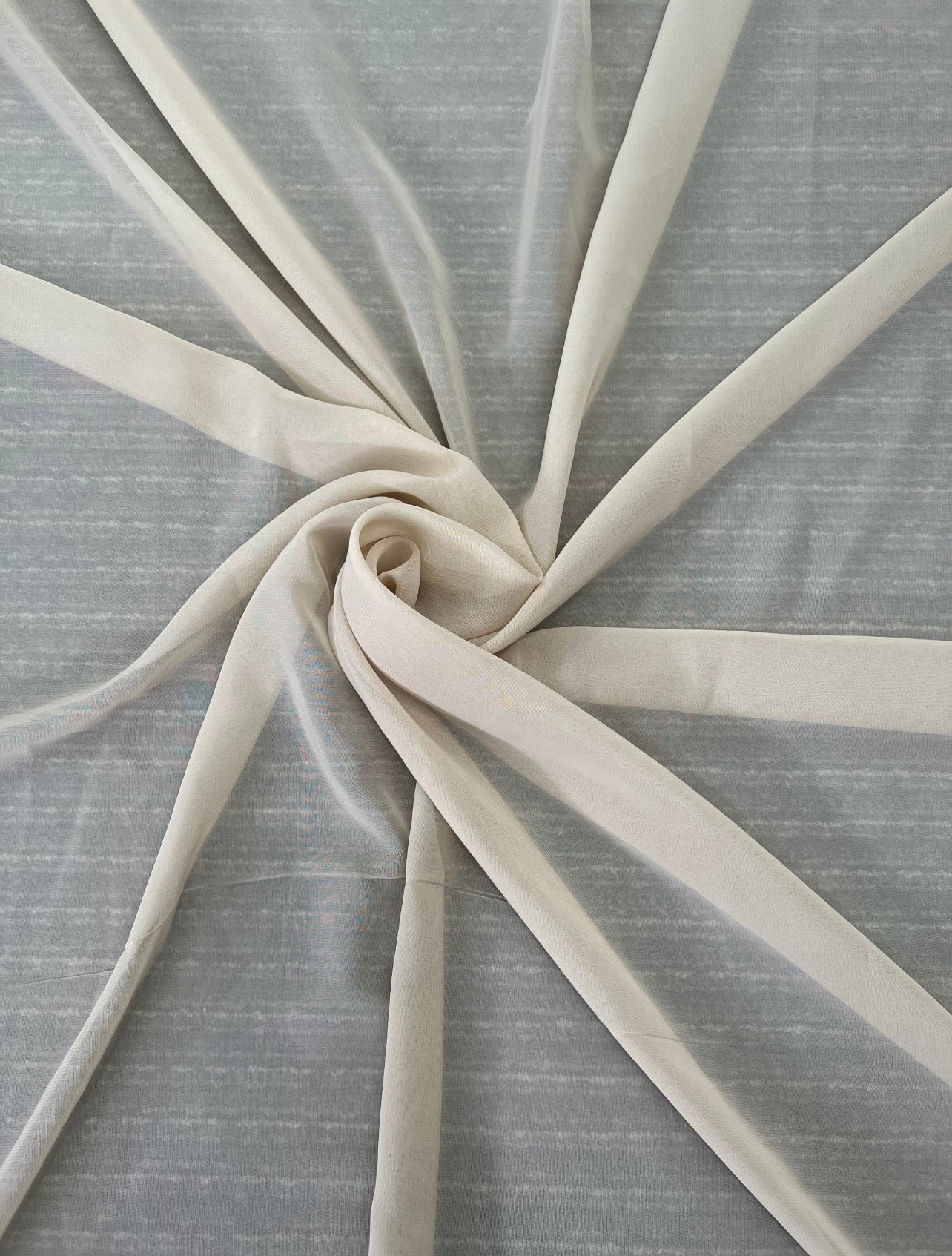 cream chiffon, dark cream chiffon, light cream chiffon, off white chiffon, chiffon for woman, chiffon for bride, premium chiffon, chiffon in low price, chiffon for party wear, chiffon for gown