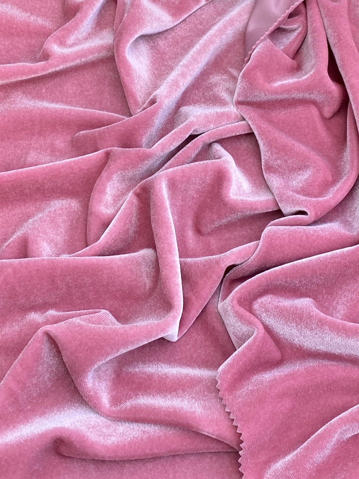 dusty rose stretch velvet, dusty rose stretch velvet for gown, stretch velvet for wedding, stretch pure velvet, pinkstretch velvet for brides, stretch fancy velvet, velvet for dress, stretch expensive velvet