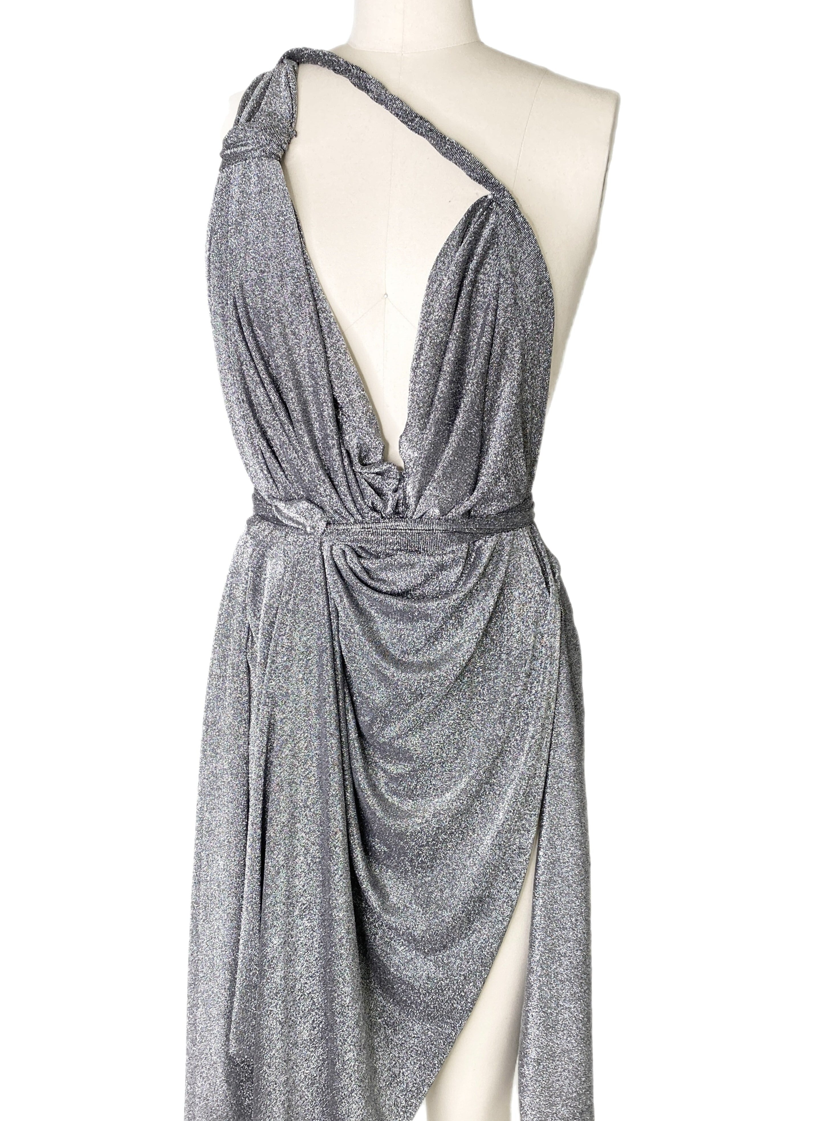 silver spandex lurex, silver spandex lurex for woman, light silver spandex lurex, party wear silver spandex lurex, shiny lurex, spandex lurex for bride, lurex on discount, lurex on sale, buy metallic lurex online, lurex for gown, silver spandex lurex