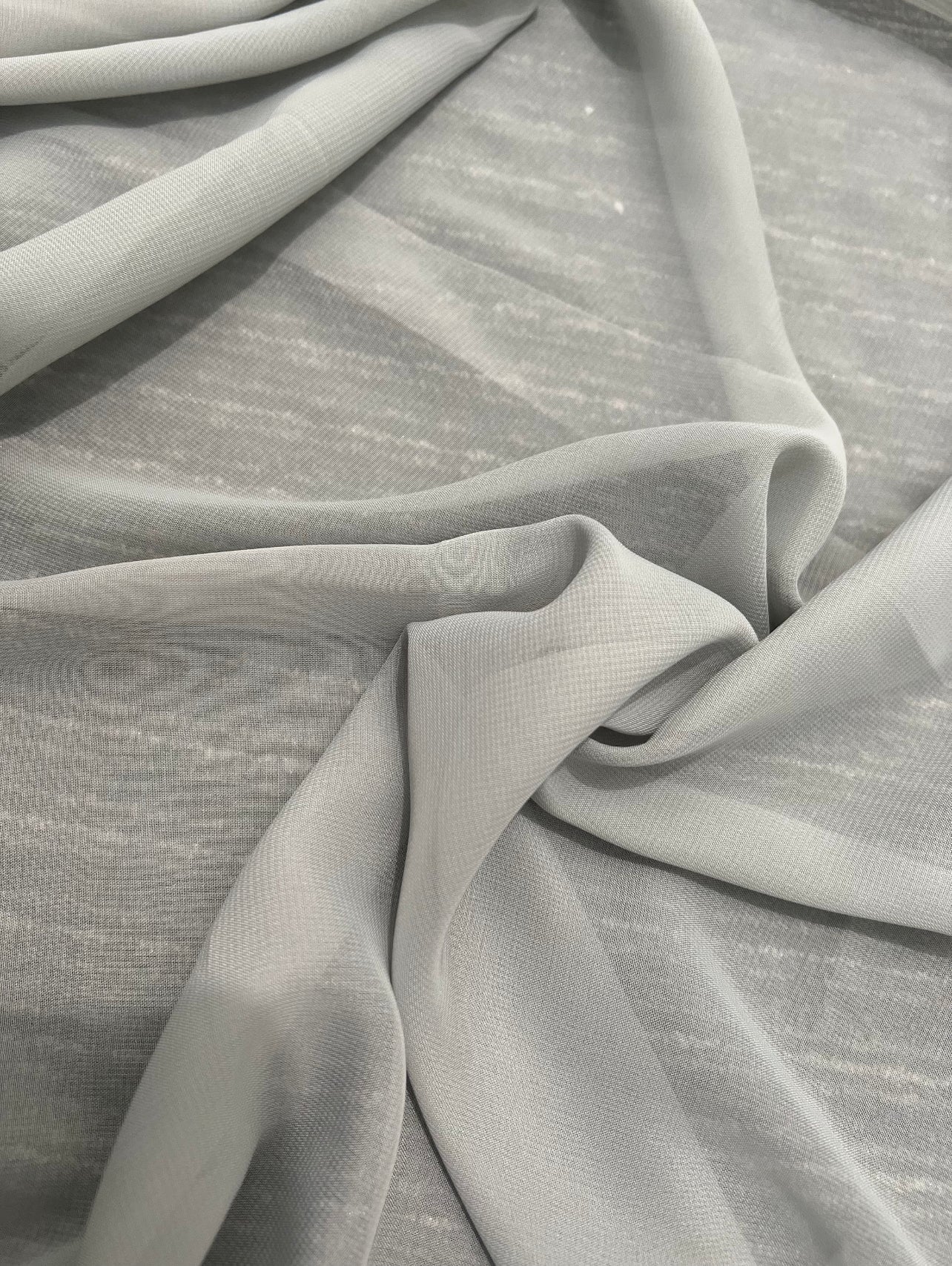 silver chiffon, gray chiffon, light gray chiffon, light silver chiffon, chiffon for woman, chiffon for bride, premium chiffon, chiffon in low price, chiffon for party wear, chiffon for gown