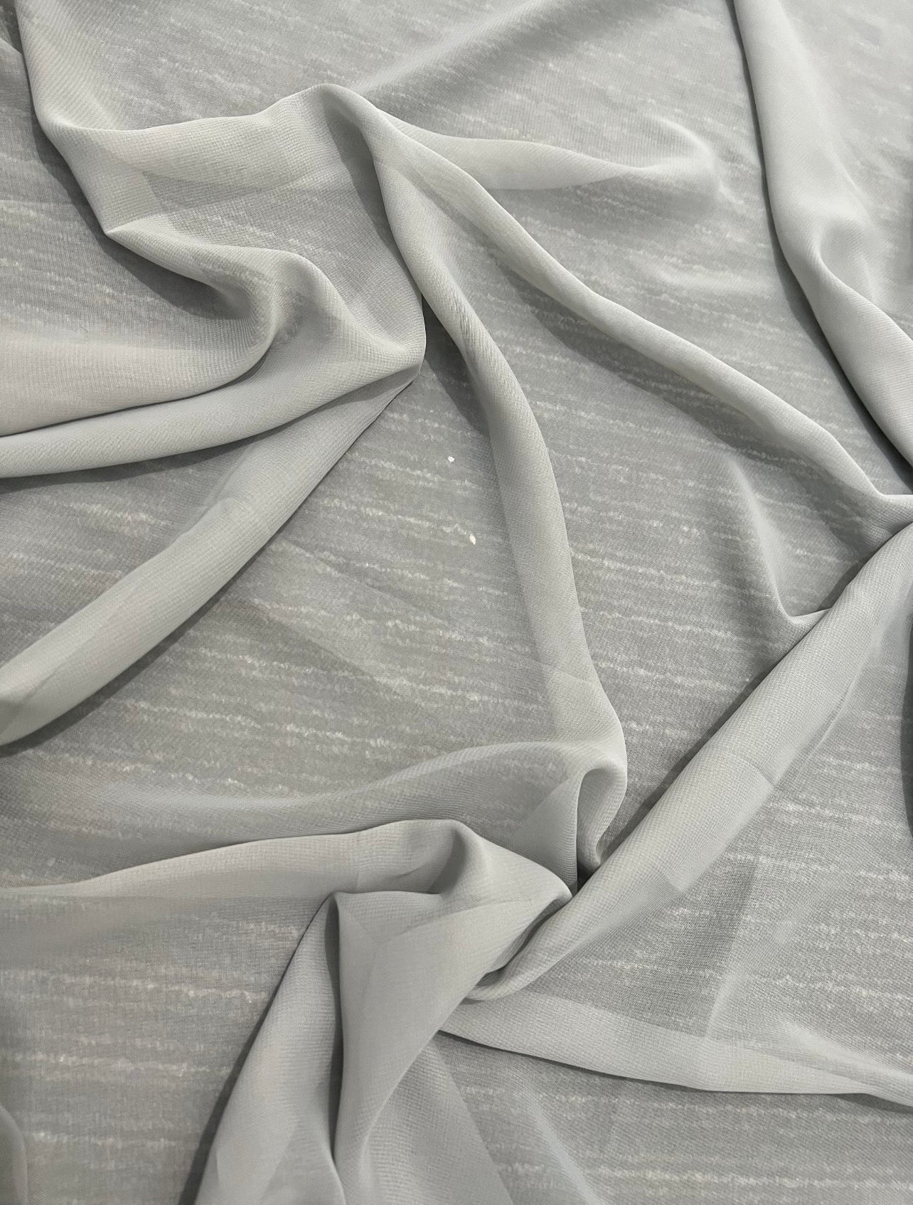 silver chiffon, gray chiffon, light gray chiffon, light silver chiffon, chiffon for woman, chiffon for bride, premium chiffon, chiffon in low price, chiffon for party wear, chiffon for gown