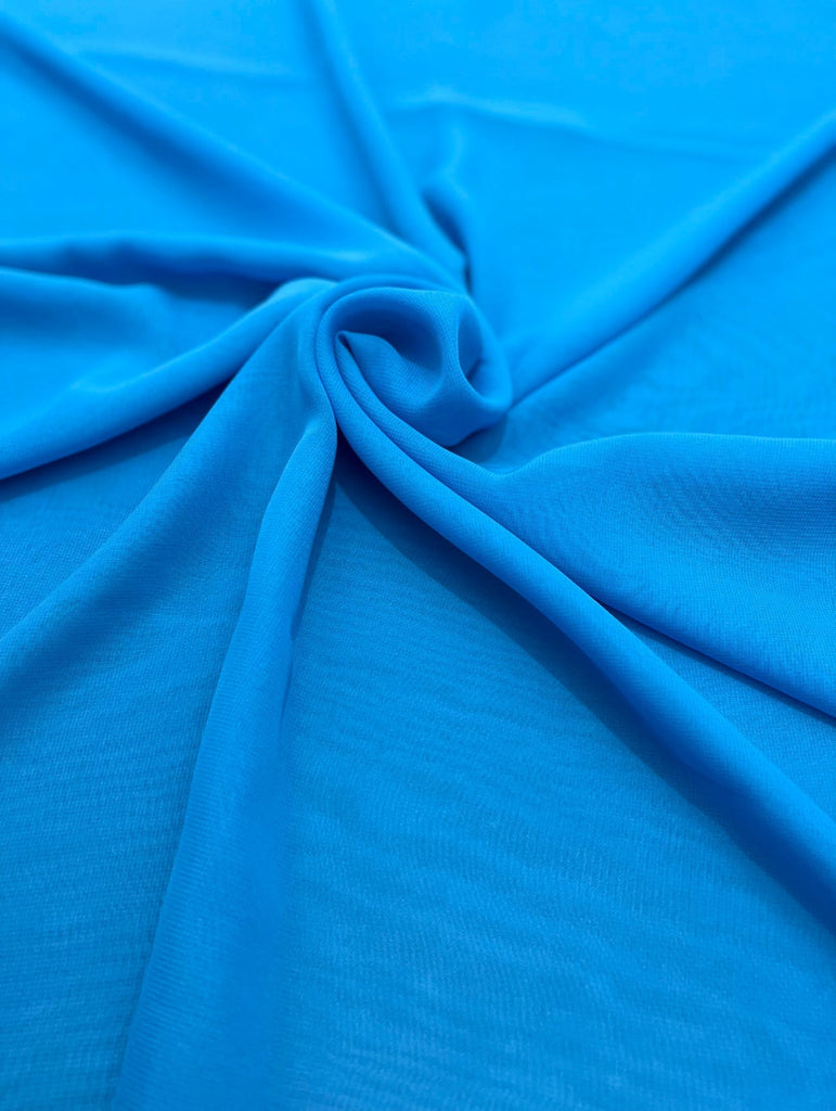 Turquoise Chiffon  KikiTextiles