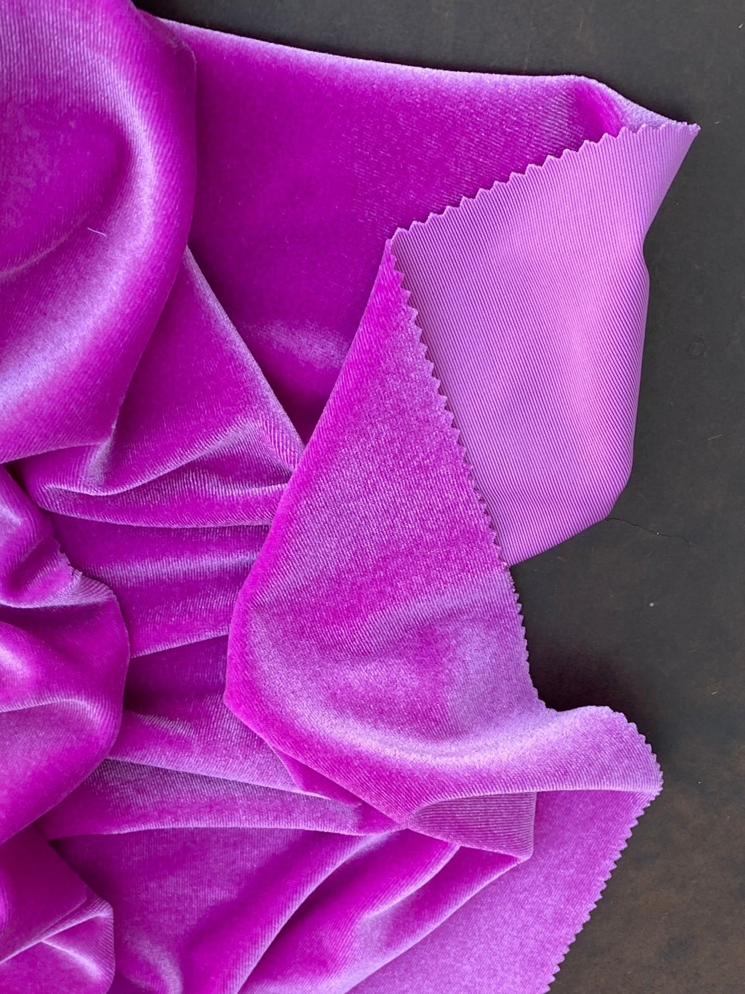 pinkberry velvet, hot pink velvet fabric, fuchsia stretch velvet, hot pink velvet fabric for dress, vevlet for scrunchies, cheap velvet fabric, princess pink velvet, neon pink velvet fabric
