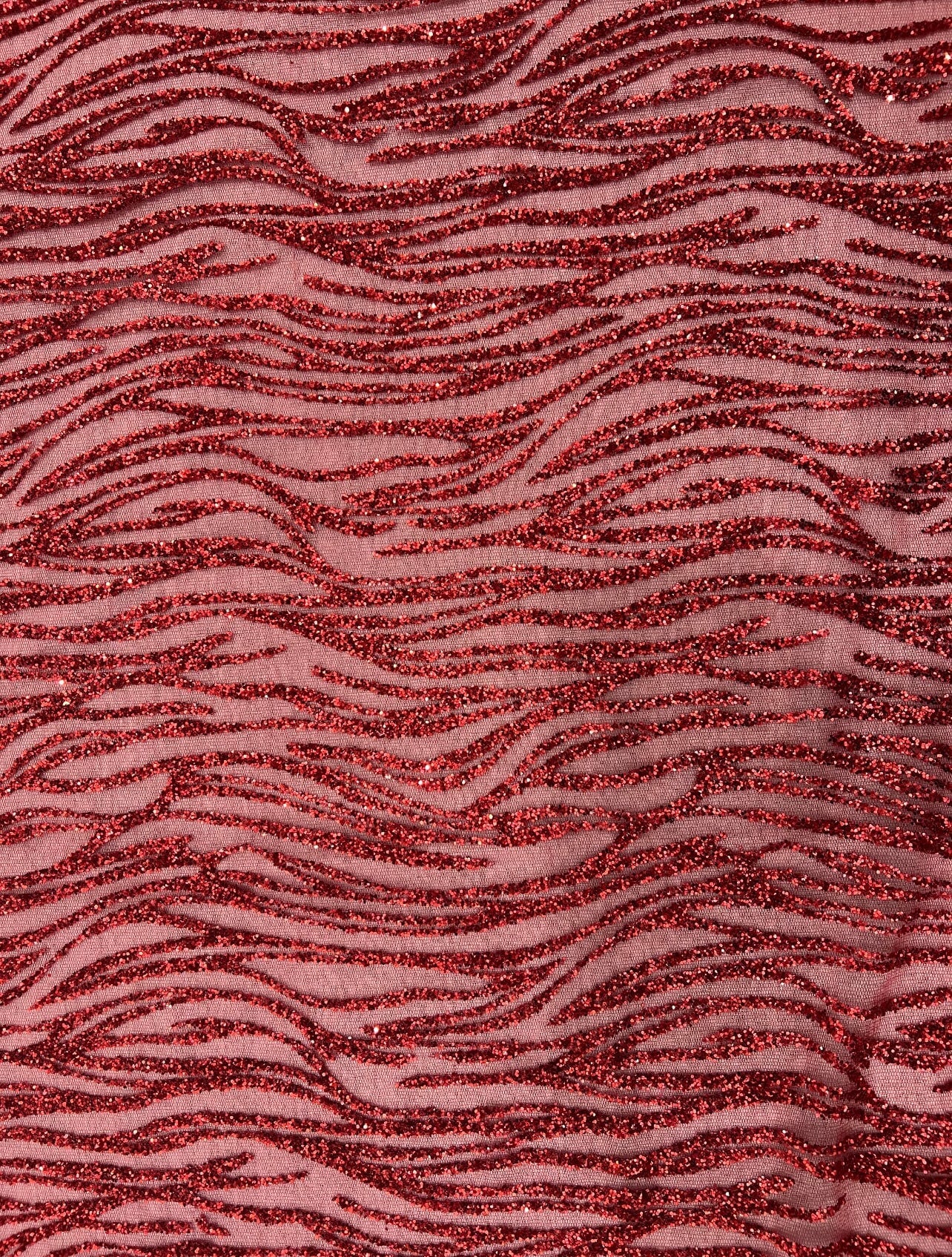 Red Glitter Lace Fabric on Mesh, dark red lace Glitter, light red Lace, blood red lace, lace for woman, lace for bride,  lace on discount, lace on sale, premium lace, kiki textile lace, lace for party wear dresses, lace on mesh
