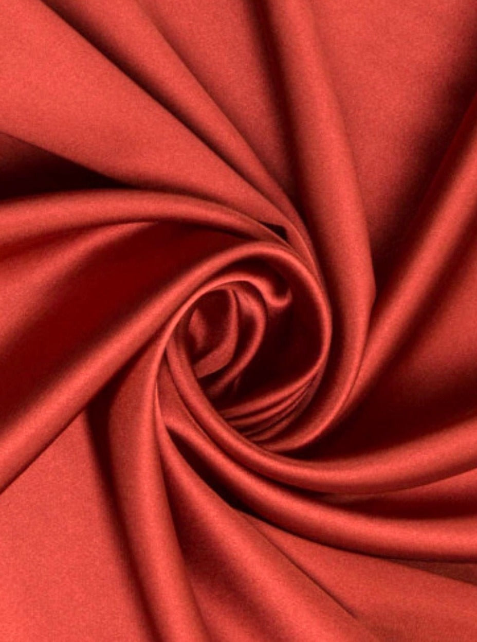  Burnt Orange Satin Fabric, Premium Quality Satin, Orange Satin Fabric, Medium Weight Satin, Wedding Dress Fabric, Satin Sold by The Yard. Satin for bride, best quality satin, satin in low price, discounted satin, fabric on sale, buy fabric online for woman