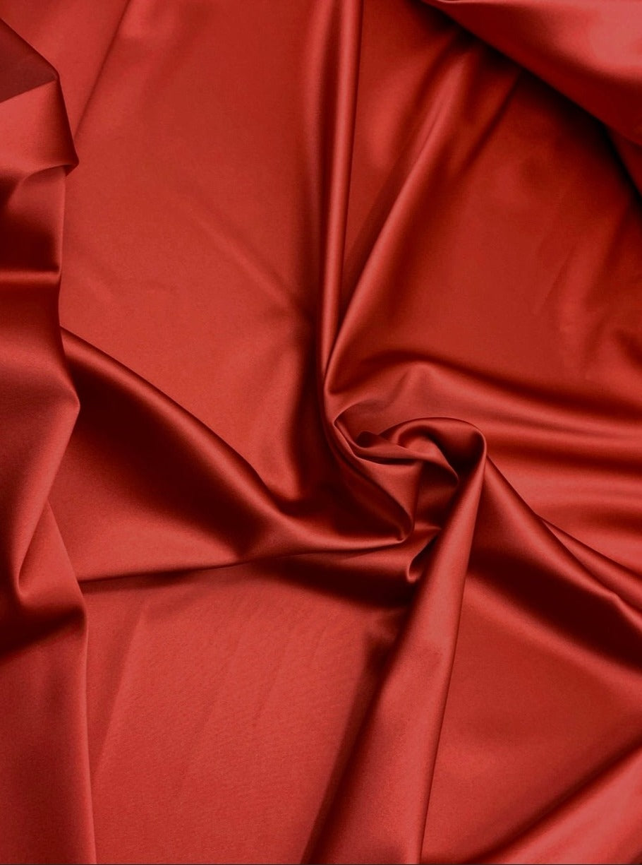  Burnt Orange Satin Fabric, Premium Quality Satin, Orange Satin Fabric, Medium Weight Satin, Wedding Dress Fabric, Satin Sold by The Yard. Satin for bride, best quality satin, satin in low price, discounted satin, fabric on sale, buy fabric online for woman