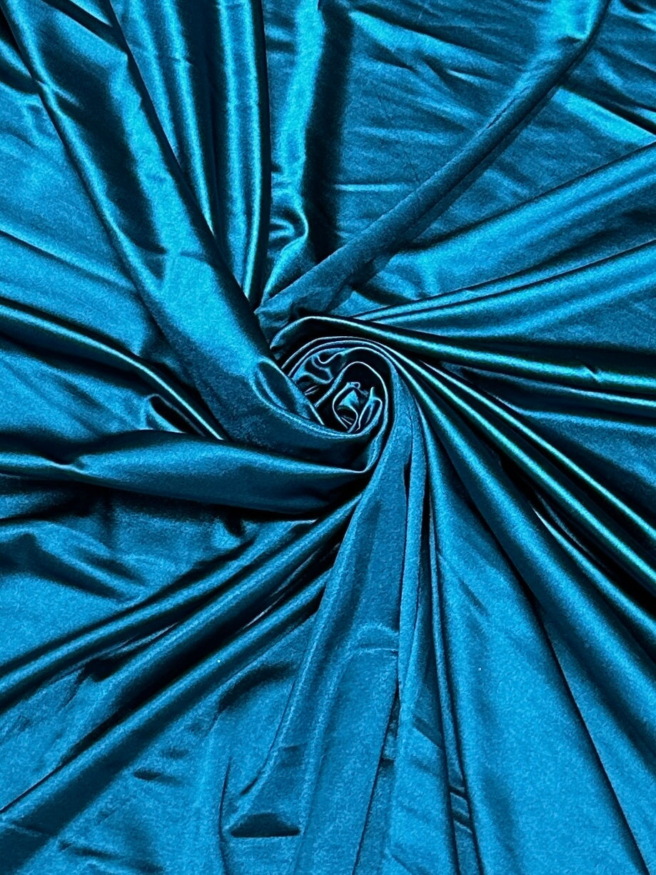 deep teal nylon spandex, dark blue nylon spandex, electric blue spandex, blue nylon spandex, ocean blue shiny nylon spandex for woman, shiny nylon for bride, spandex for swim wear, premium spandex, spandex on sale, low price spandex