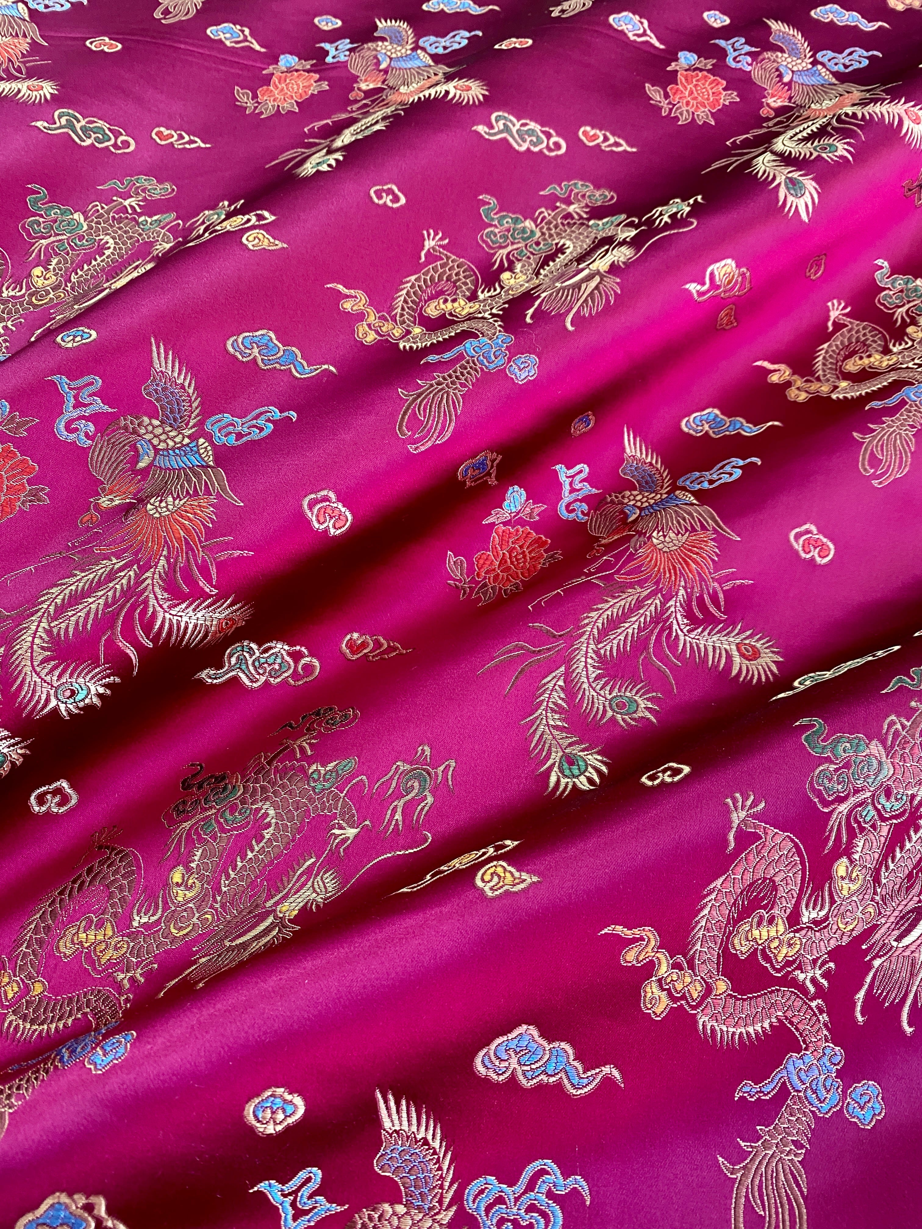  fuchsia Floral Print Brocade, dark pink Floral Print Brocade, Floral Print Brocade for bride, Floral Print Brocade in low price, Floral Print Brocade, light pin Floral Print Brocade, Floral Print Brocade on sale, traditional Floral Print Brocade