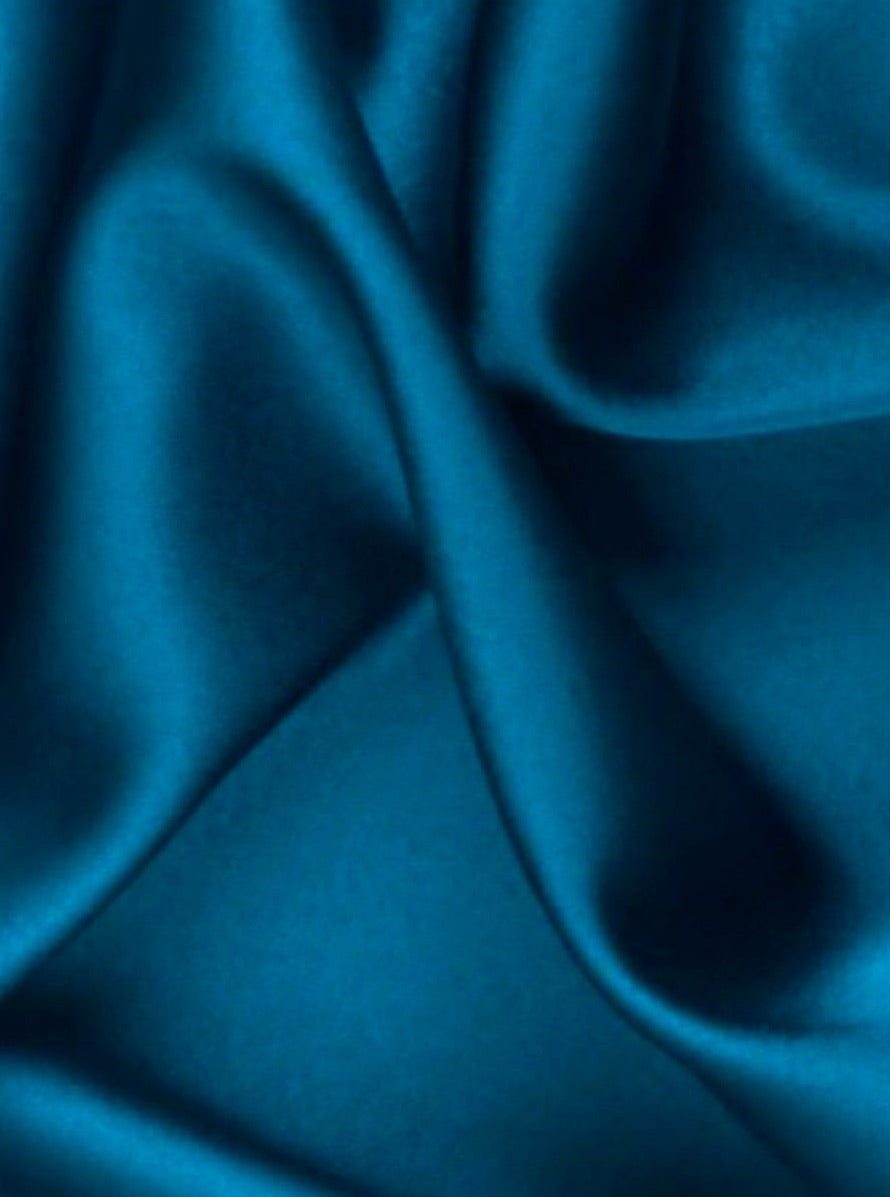 teal blue Silky Stretch Satin, dark blue Silky Stretch Satin, blue Silky Stretch Satin, ocean blue stretch Satin, Silky Stretch Satin for woman, Silky Stretch Satin for bride, Silky Stretch Satin in low price, premium Silky Stretch Satin