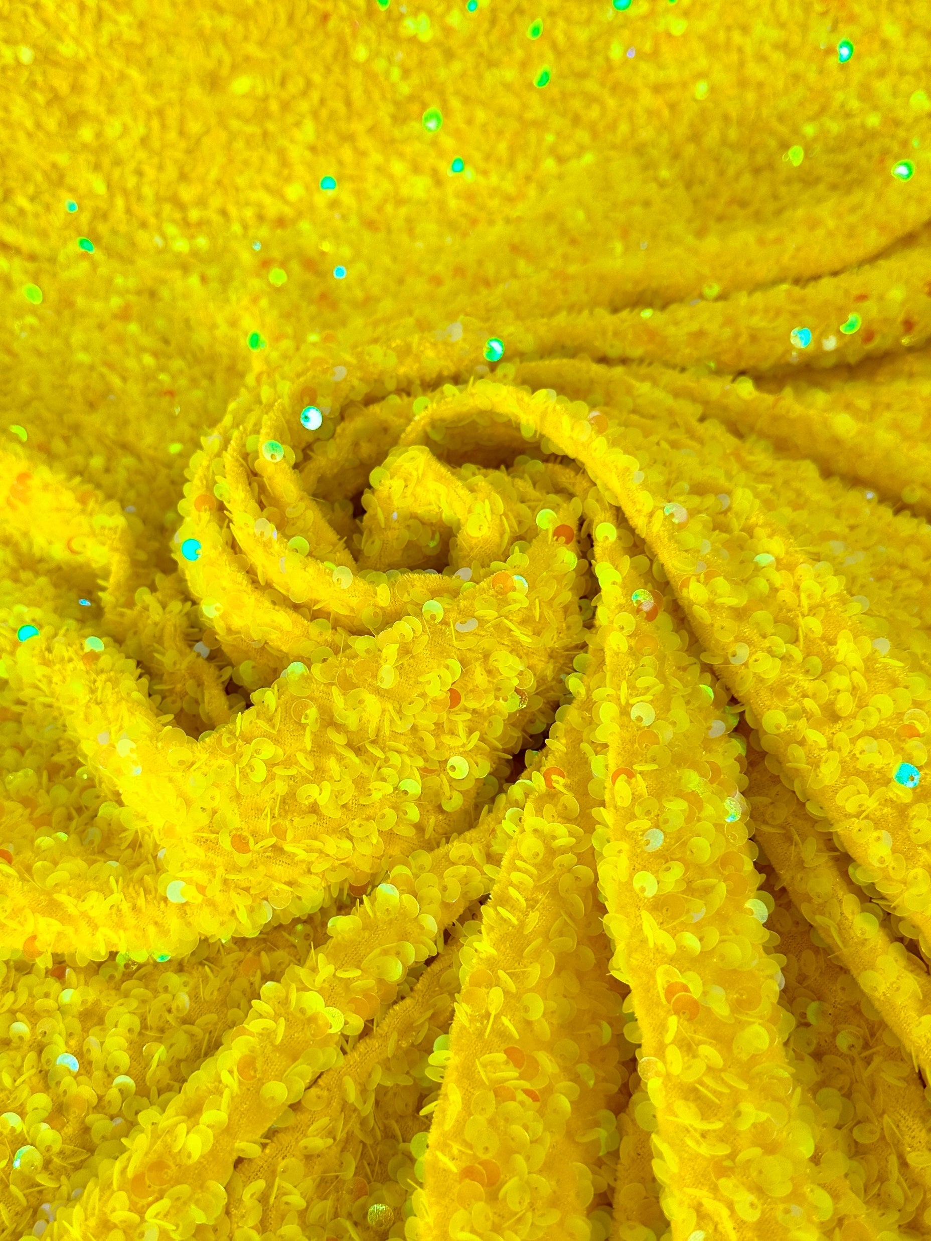 yellow sequin velvet, dark yellow sequin velvet, light yellow sequin velvet, lemon sequin velvet, yellow sequin velvet for woman, yellow sequin velvet for bride, sequin velvet on discount, sequin velvet on sale, cheap sequin velvet, sequin velvet for party wear, buy sequin velvet online