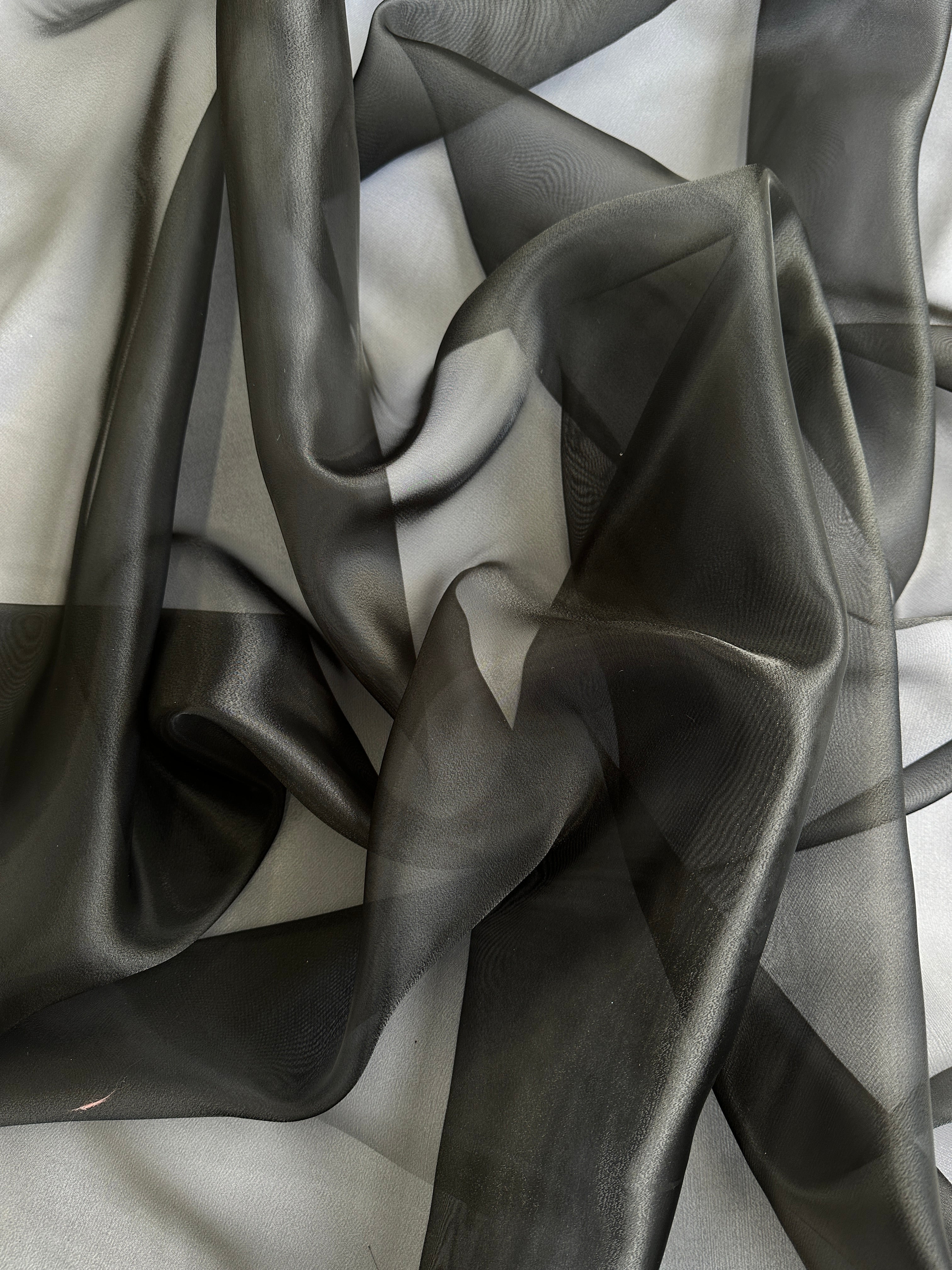 black organza, black organza for woman, bridal organza in black, organza in low price, cheap organza, discounted organza, buy organza online, kiki textile fabrics, premium organza, shinny black organza