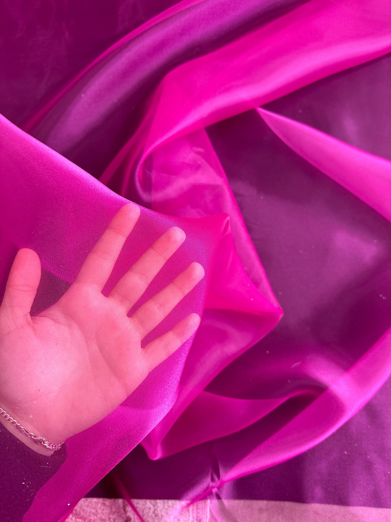 Baby Pink Organza – KikiTextiles