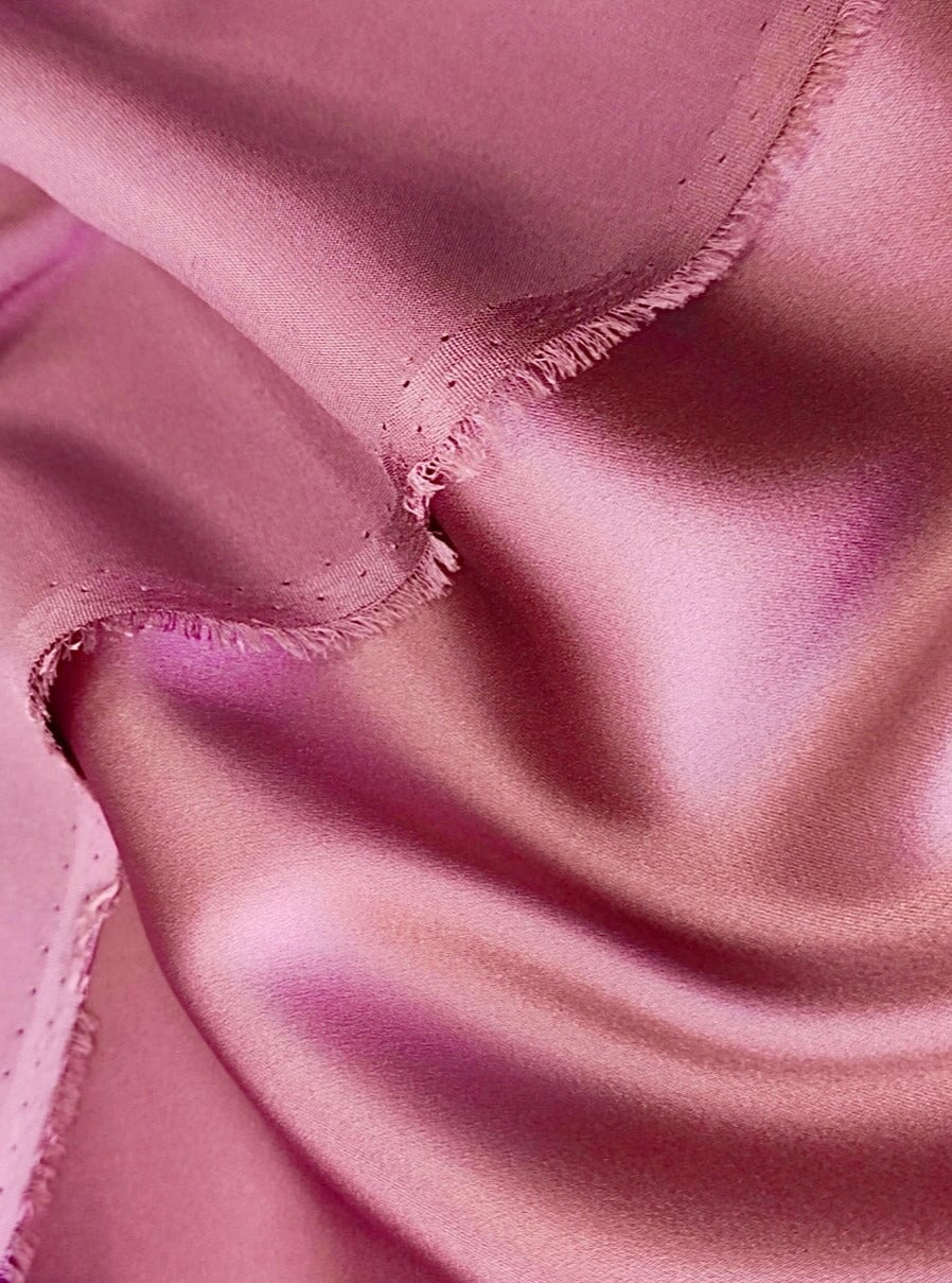 Dusty Rose Duchesse Satin Fabric, Rose Bridal Shiny Satin by yard, Dusty Heavy Satin Fabric for Wedding Dress, rose color fabric, pink satin, rose satin, satin for woman, premium satin, buy satin online, discounted satin, cheap satin, best quality satin