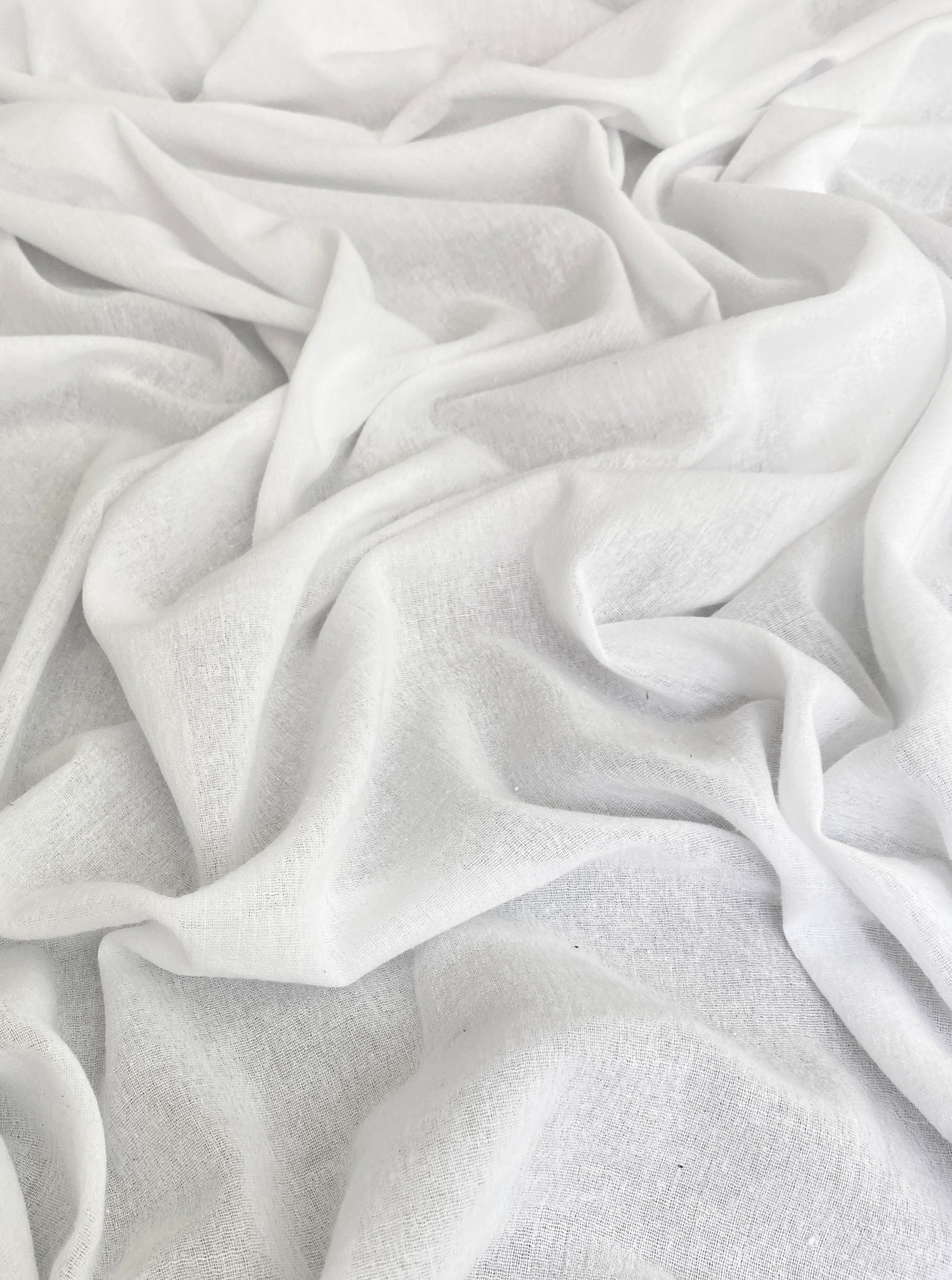crinkle cotton gauze, white cotton gauze, white crinkle muslin fabric, double gauze fabric white, muslin fabric