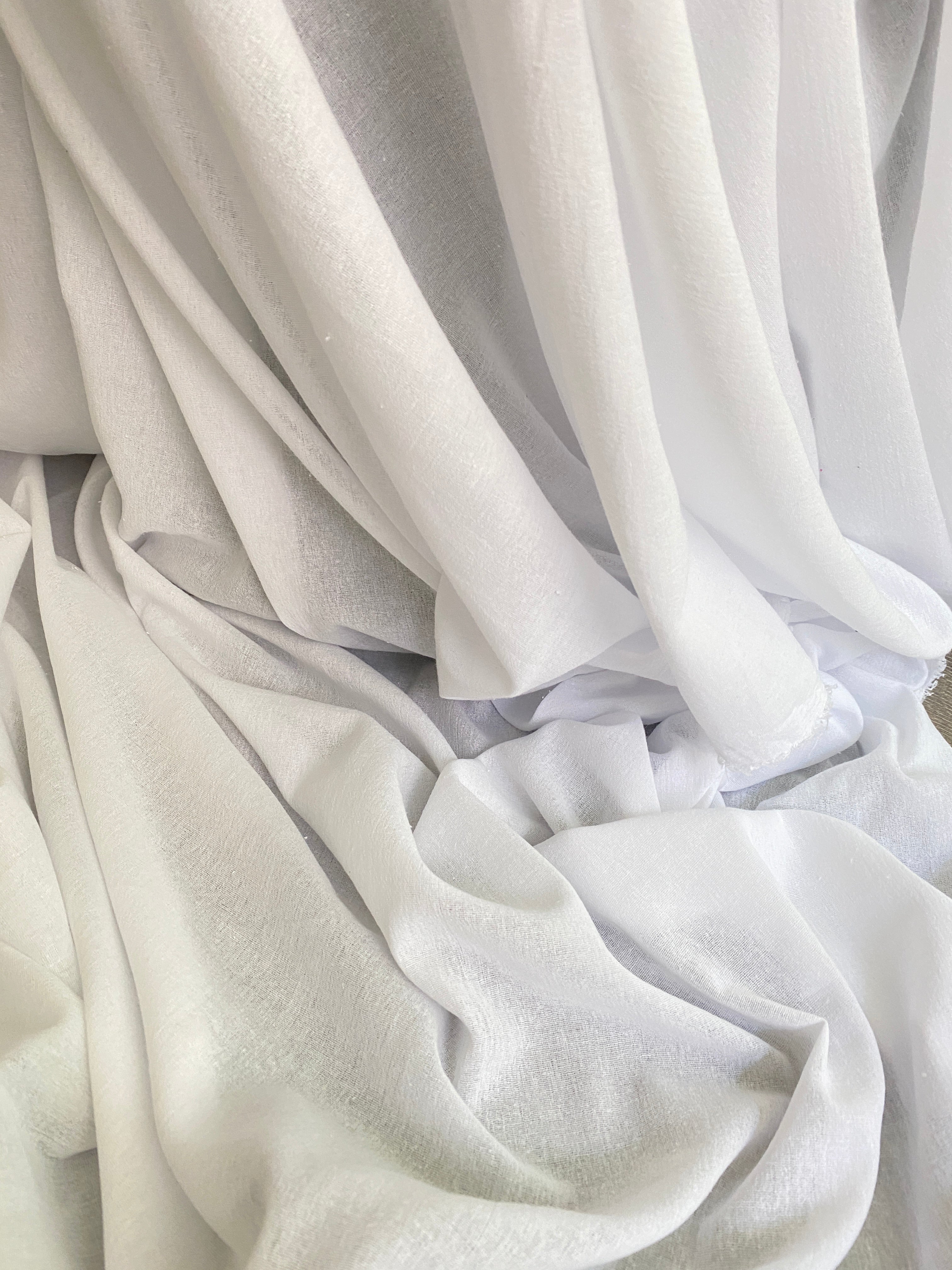  crinkle cotton gauze, white cotton gauze, white crinkle muslin fabric, double gauze fabric white, muslin fabric