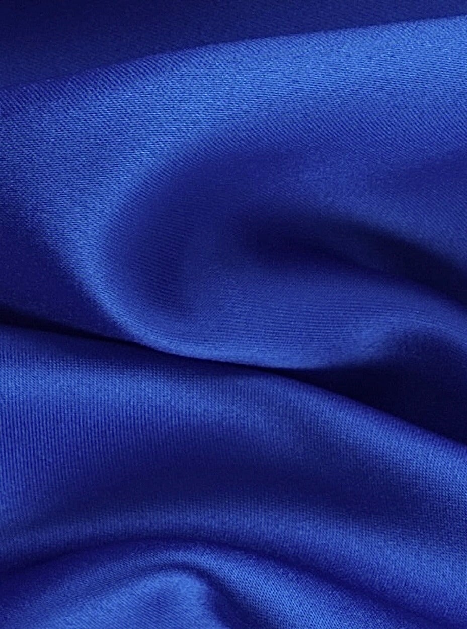 Blue Duchesse Satin Fabric, Royal Blue Bridal Shiny Satin by yard, Dark Blue Heavy Satin Fabric for Wedding Dress, blue gown, blue satin, aqua blue satin, light blue satin, dark blue satin, satin for woman, premium satin, best quality satin, buy satin online, cheap satin, luxury satin