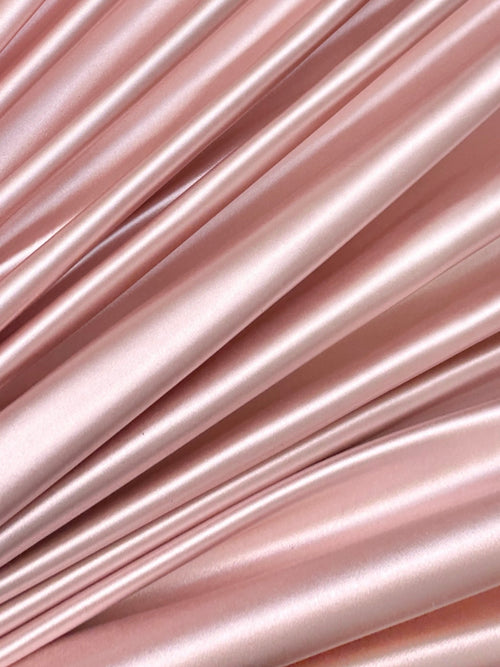 Blush Shiny Nylon Spandex