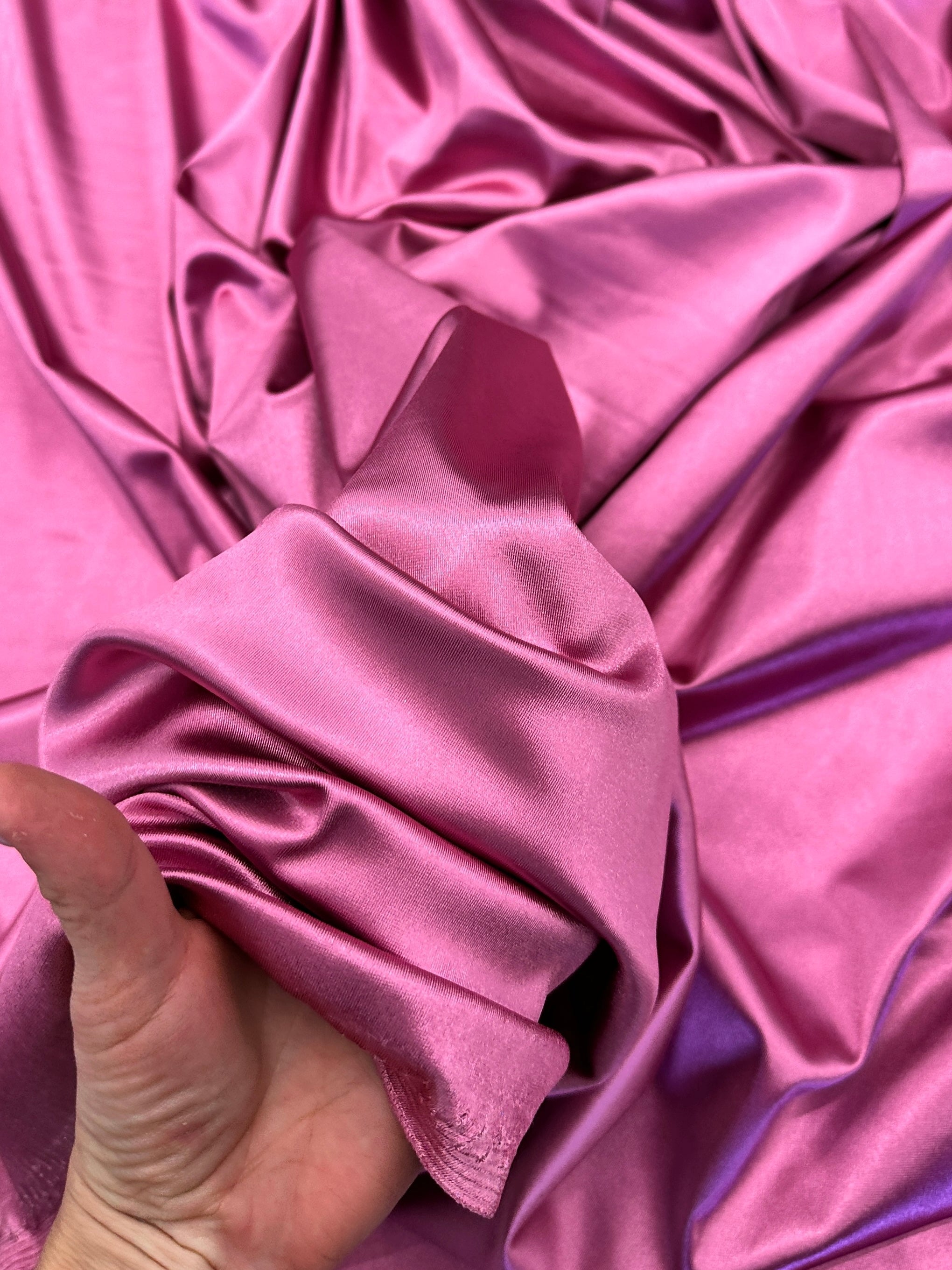 mauve shiny nylon spandex, maroon stretch nylon spandex, dark pink shiny nylon spandex for woman, light purple shiny nylon spandex for bride, spandex for swim wear, premium spandex, spandex on sale, low price spandex, buy spandex online, cheap spandex