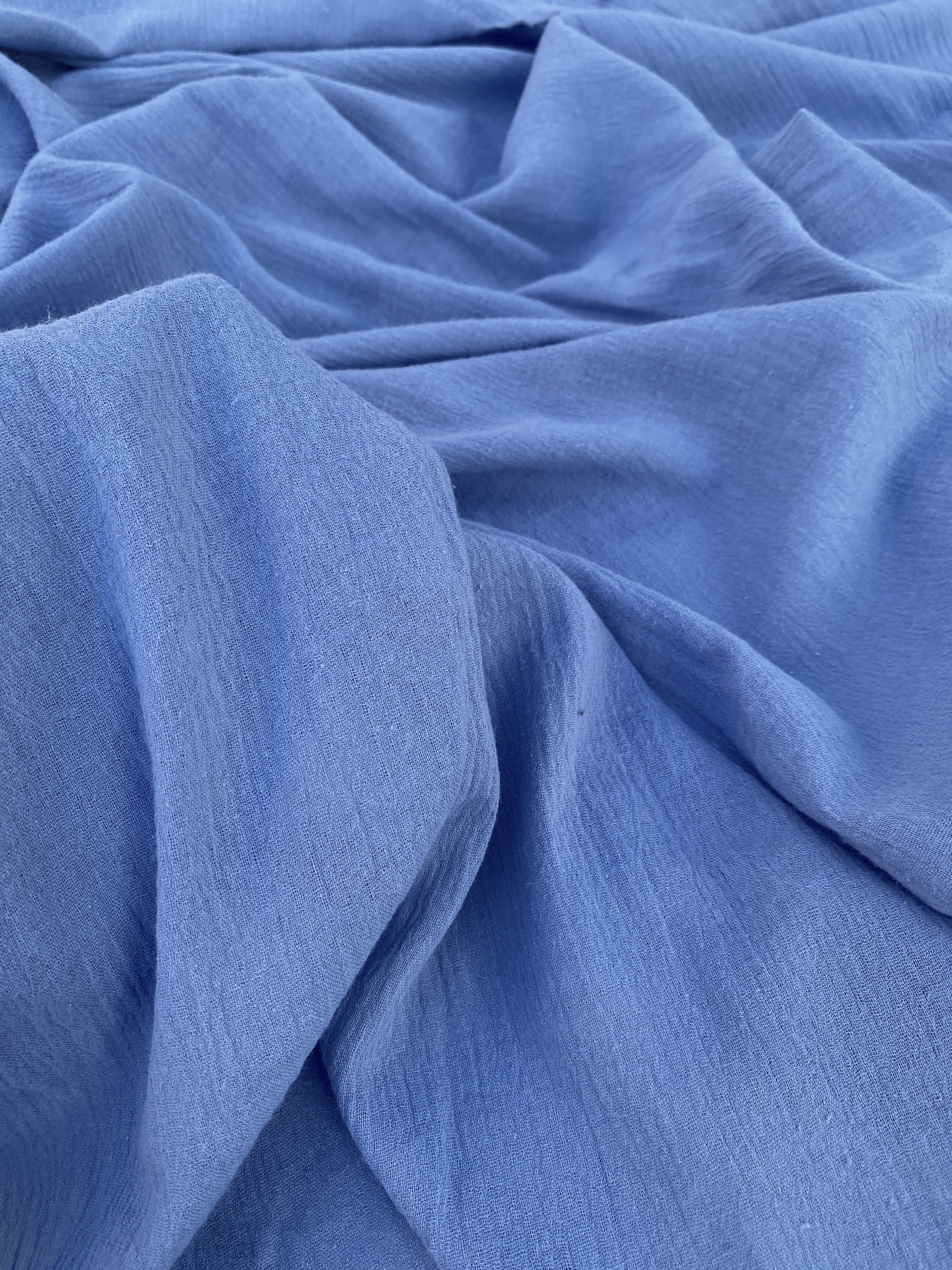 Baby Blue Gauze Fabric