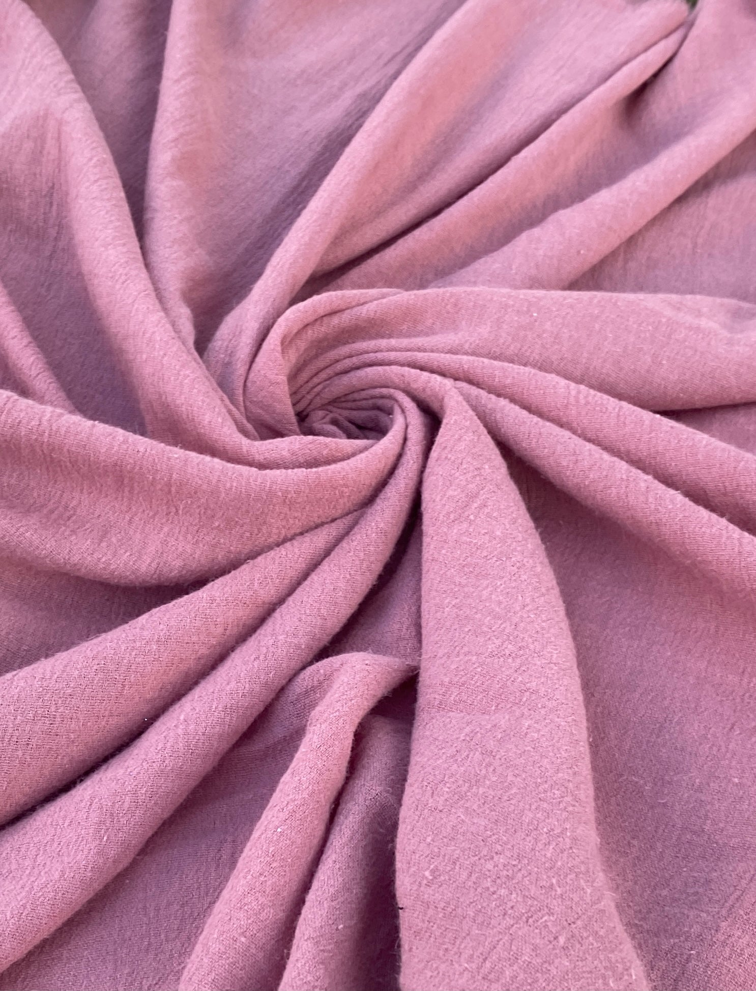 Mauve Crinkle Cotton Gauze