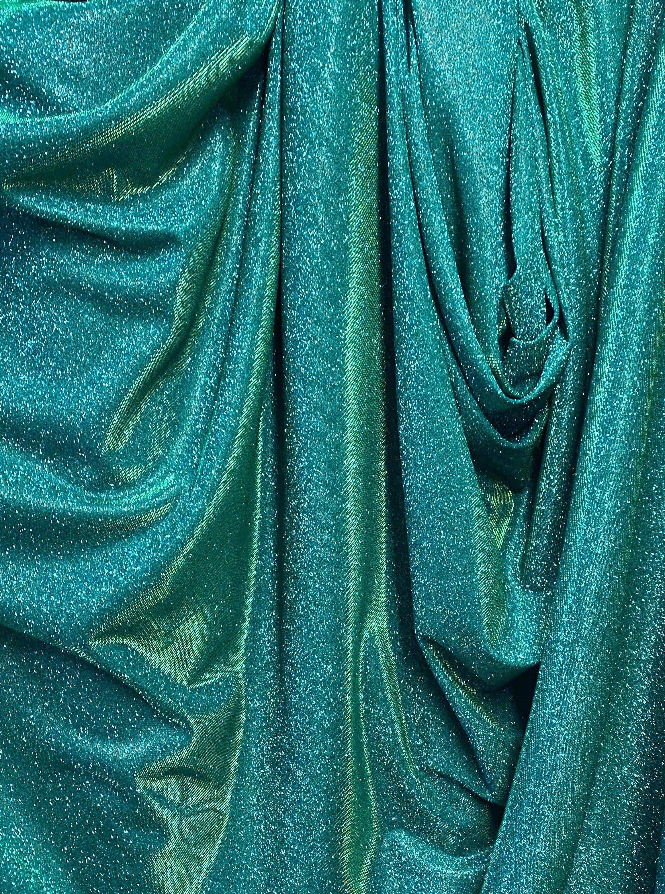 teal green metallic lurex, light green metallic lurex, dark green metallic lurex, lime green metallic lurex, khaki green metallic lurex, metallic lurex for woman, party wear metallic lurex, shiny lurex, metallic lurex for bride, lurex on discount, lurex on sale, buy metallic lurex online