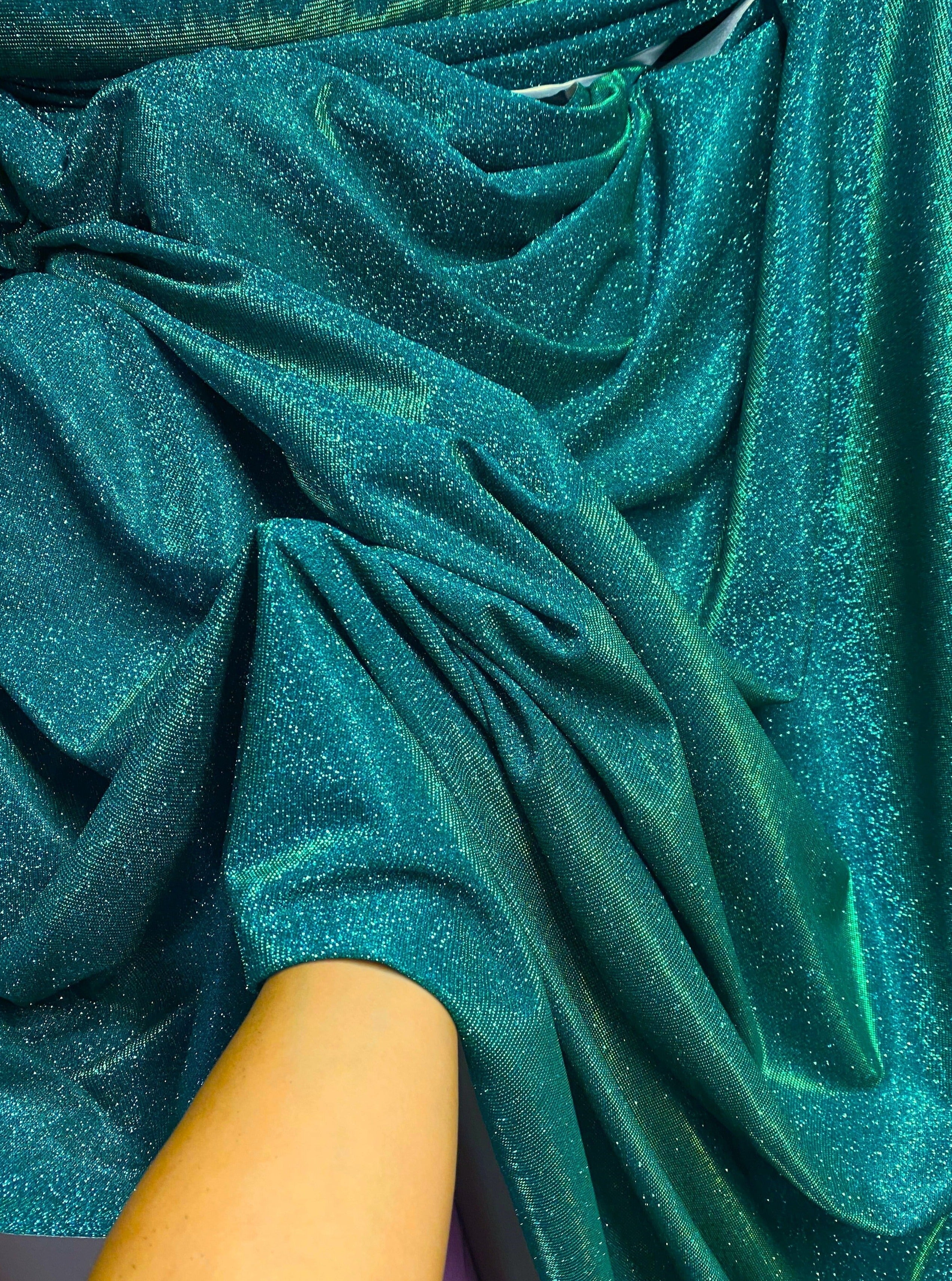 teal green metallic lurex, light green metallic lurex, dark green metallic lurex, lime green metallic lurex, khaki green metallic lurex, metallic lurex for woman, party wear metallic lurex, shiny lurex, metallic lurex for bride, lurex on discount, lurex on sale, buy metallic lurex online