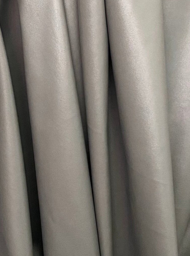 taupe stretch Faux Leather, light gray faux leather, shiny faux leather, dark gray faux leather for woman, faux leather for costumes, faux leather for home decor, 2 way stretch faux leather, leather for blazers, cheap leather, discounted leather, leather on sale