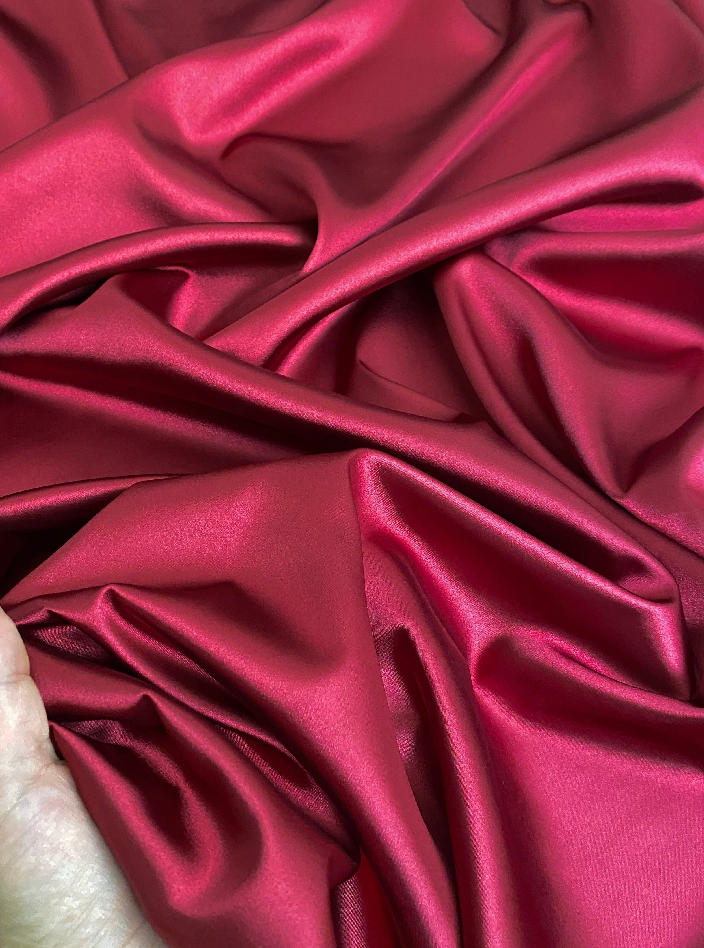 burgundy stretch silk charmeuse, burgundy silk fabric, burgundy satin , burgundy stretch satin, burgundy bridal satin, burgundy bridal silk, burgundy polyester silk, bordeaux silk fabric, bordeaux satin fabric, wine satin, wine silk fabric