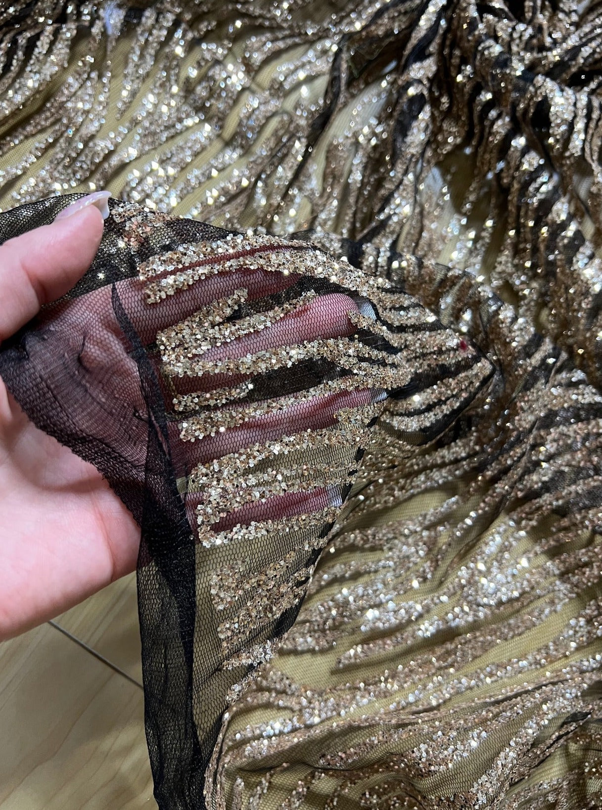 Gold Glitter on Black Mesh Lace, dusty Gold Glitter on Black Mesh Lace, dark gold Glitter on Black Mesh Lace, light gold Glitter on Black Mesh Lace, Gold Glitter on Black Mesh Lace for woman,Gold Glitter on Black Mesh Lace for bride, Gold Glitter on Black Mesh Lace in low price,cheap Gold Glitter on Black Mesh Lace, Gold Glitter on Black Mesh Lace on sale