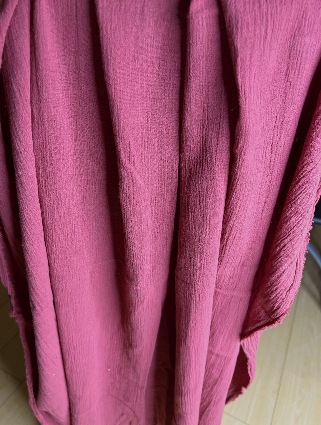 mauve Cotton Gauze, cotton gauze fabric, purple gauze fabric, light purple gauze, cotton for woman, double gauze cheap, coton gauze for bride, cotton gauze in low price