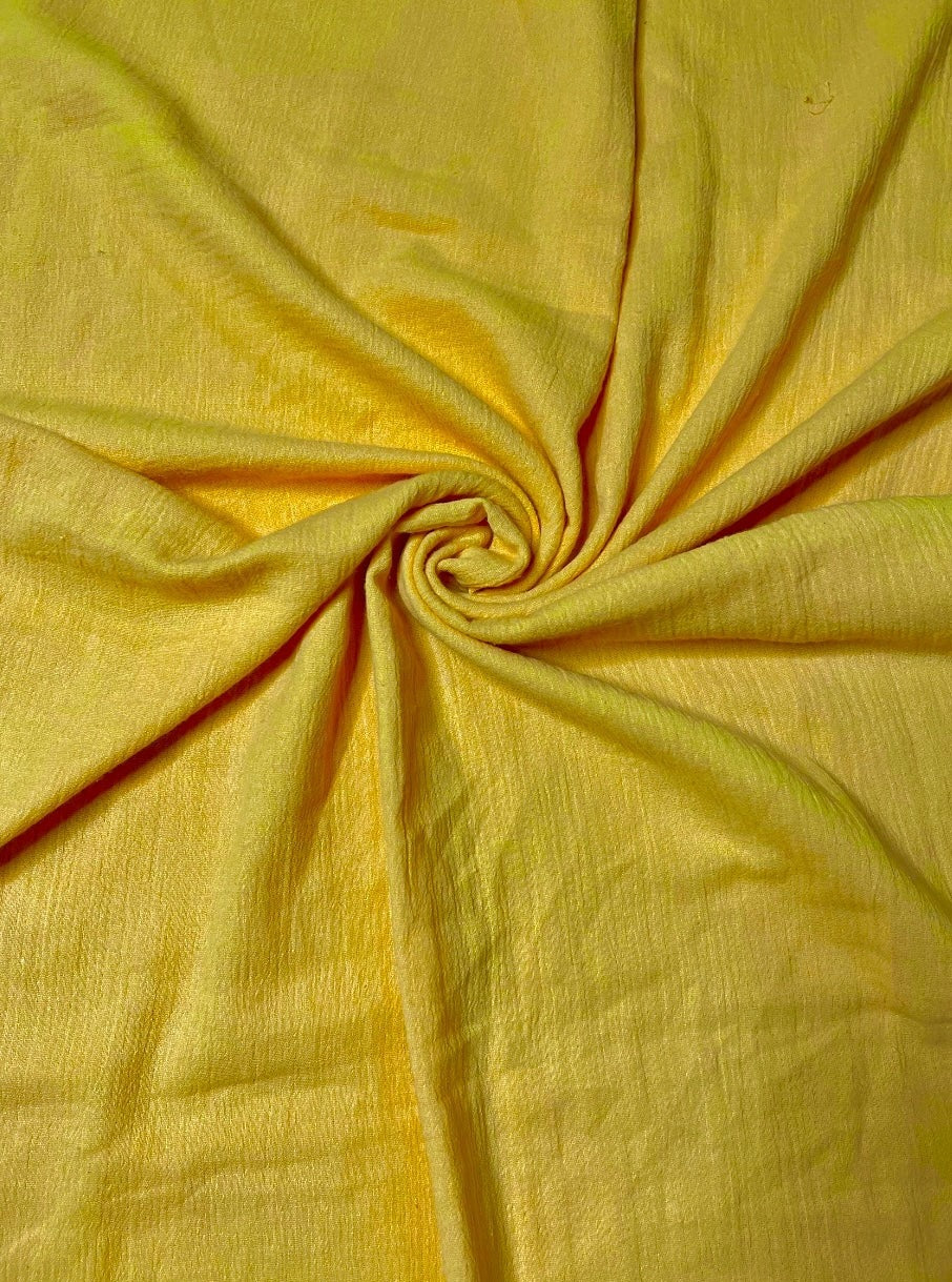 yellow Cotton Gauze, cotton gauze fabric, lemon gauze fabric, light yellow gauze, cotton for woman, double gauze cheap, coton gauze for bride, cotton gauze in low price