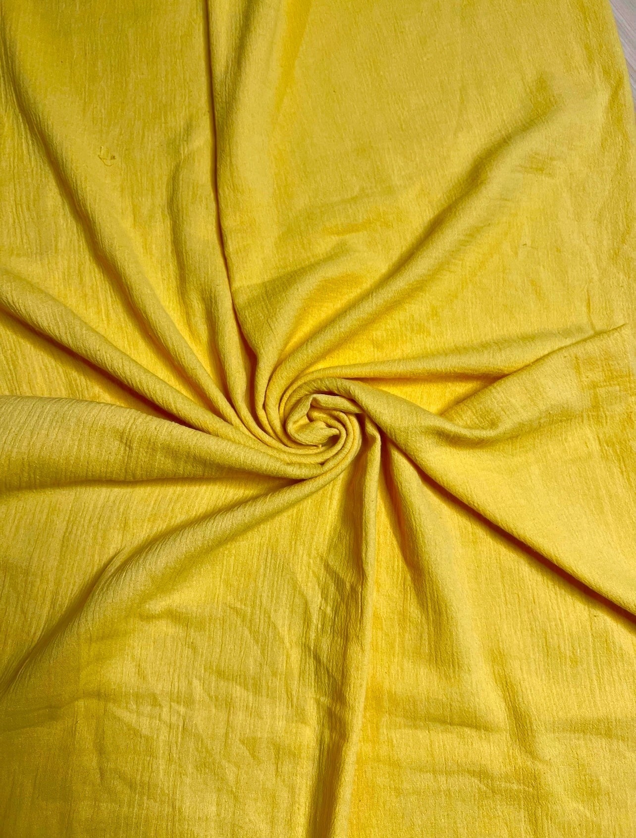 yellow Cotton Gauze, cotton gauze fabric, lemon gauze fabric, light yellow gauze, cotton for woman, double gauze cheap, coton gauze for bride, cotton gauze in low price