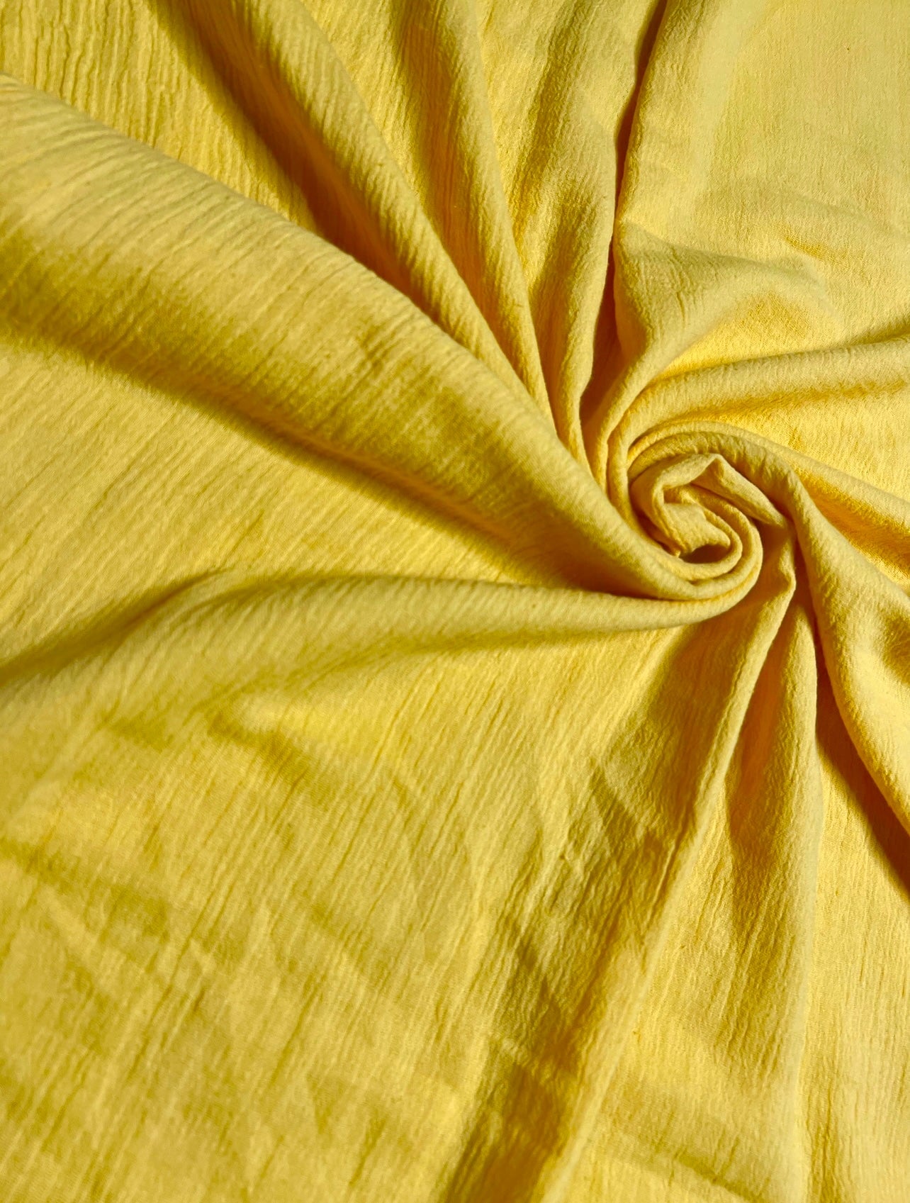 yellow Cotton Gauze, cotton gauze fabric, lemon gauze fabric, light yellow gauze, cotton for woman, double gauze cheap, coton gauze for bride, cotton gauze in low price